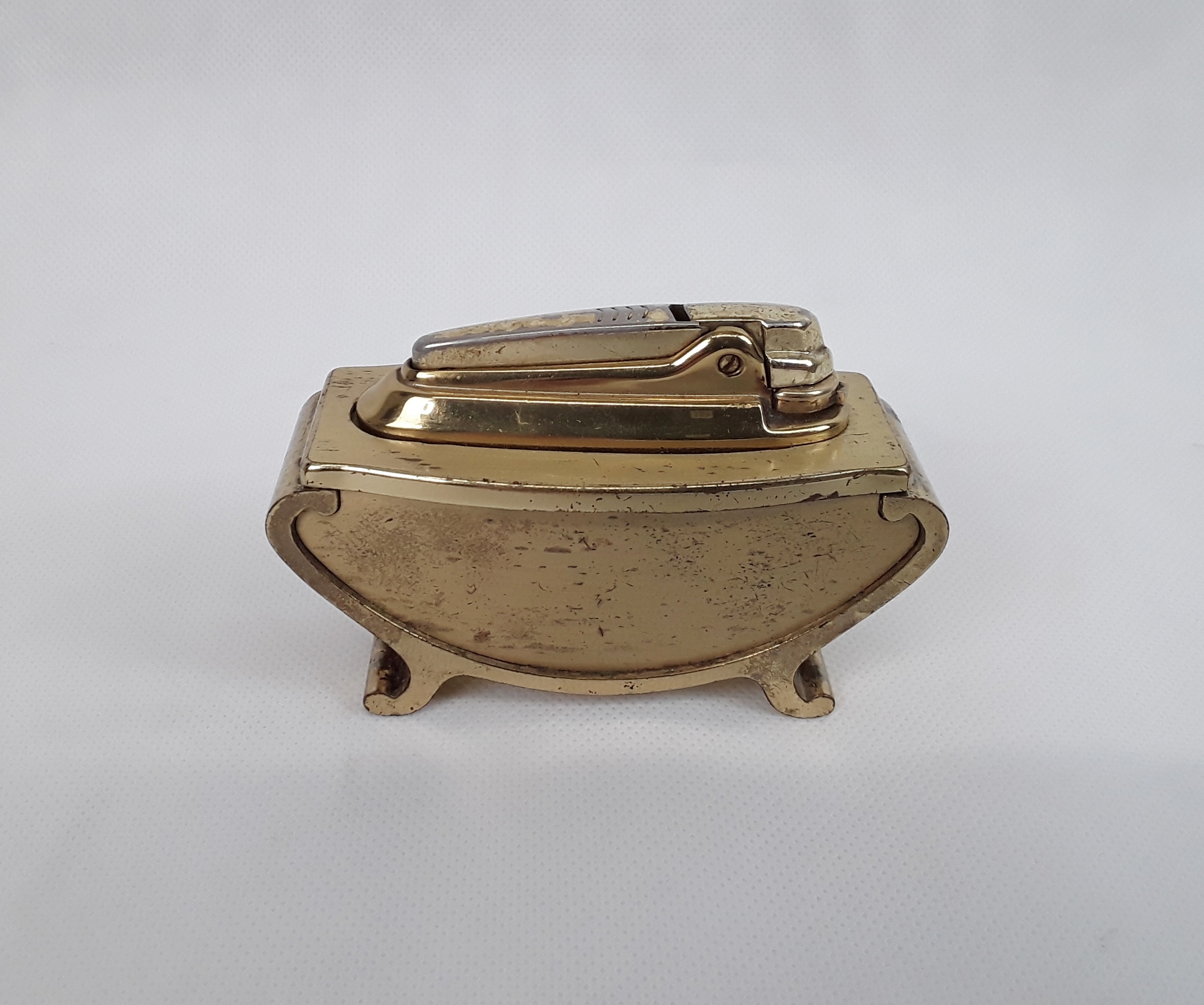 1950s Gold Plated Desk Lighter