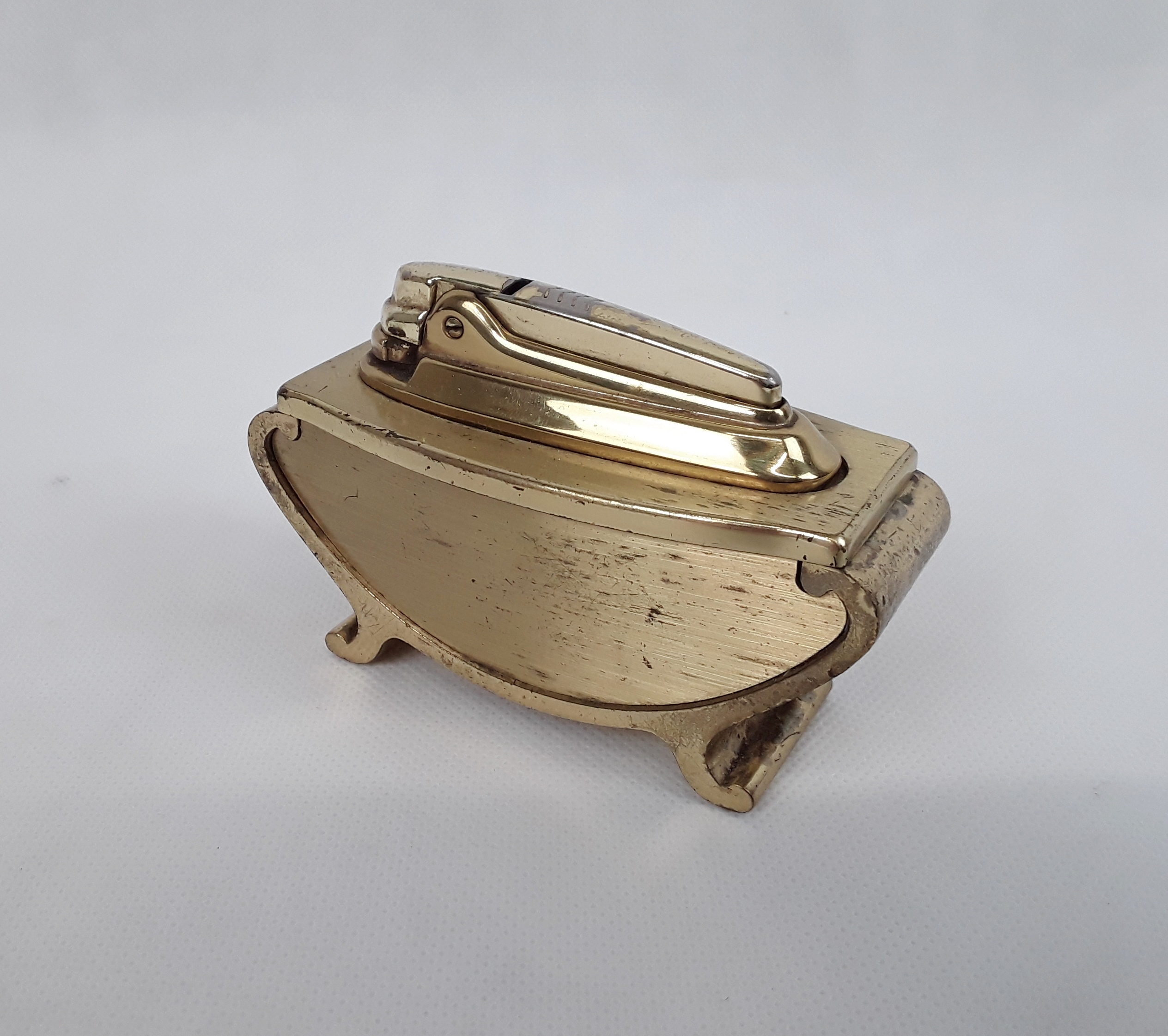 1950s Gold Plated Desk Lighter - Image 5