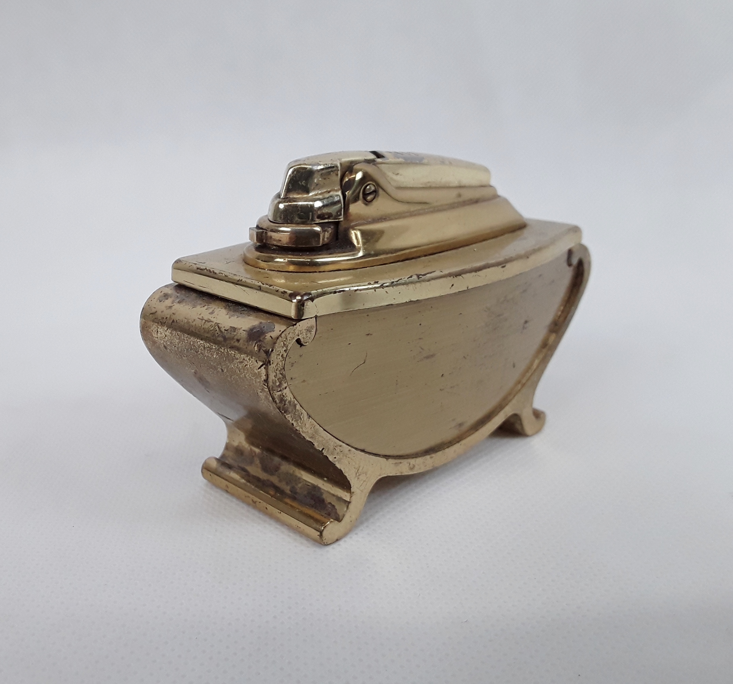 1950s Gold Plated Desk Lighter - Image 4