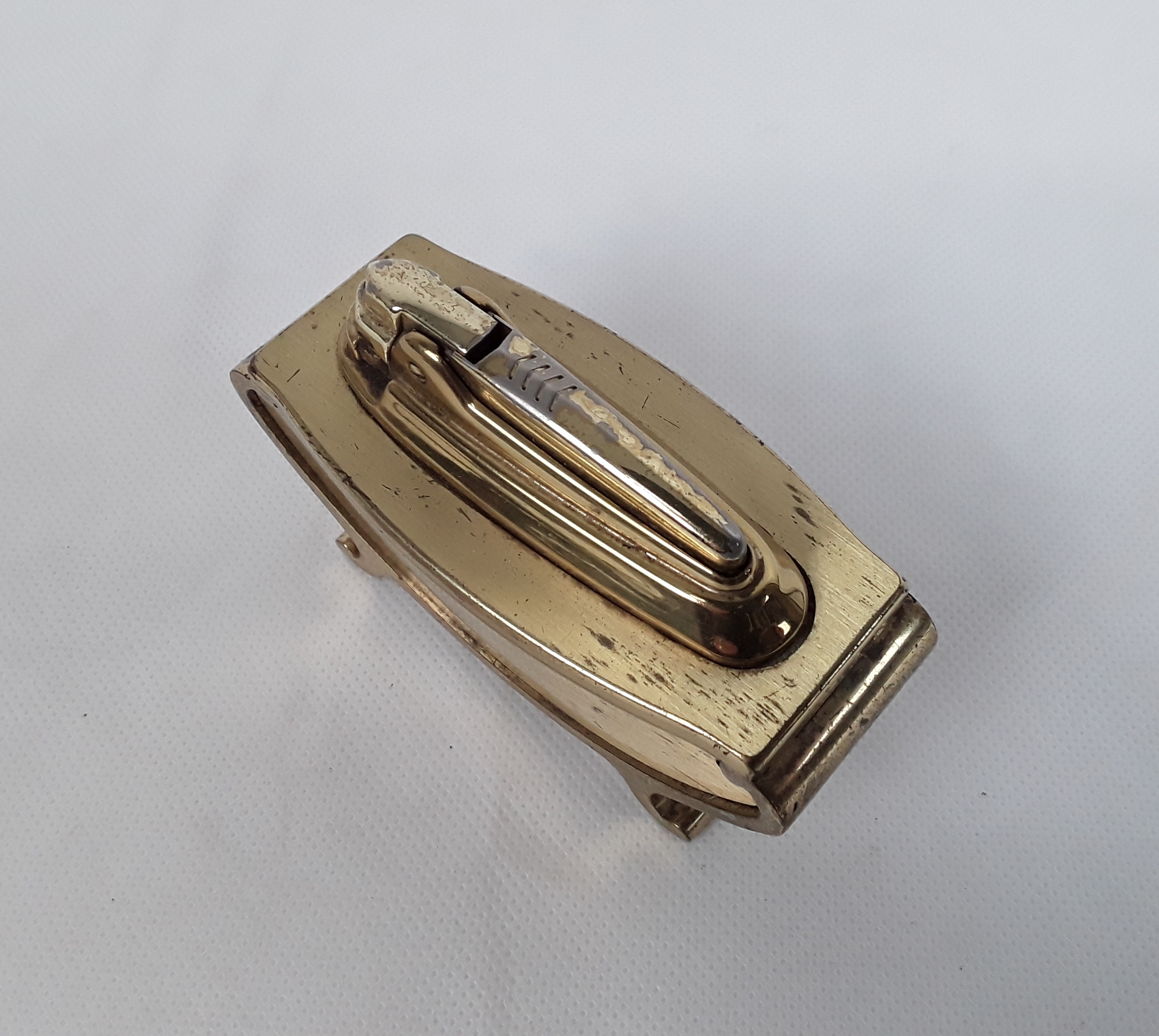 1950s Gold Plated Desk Lighter - Image 2