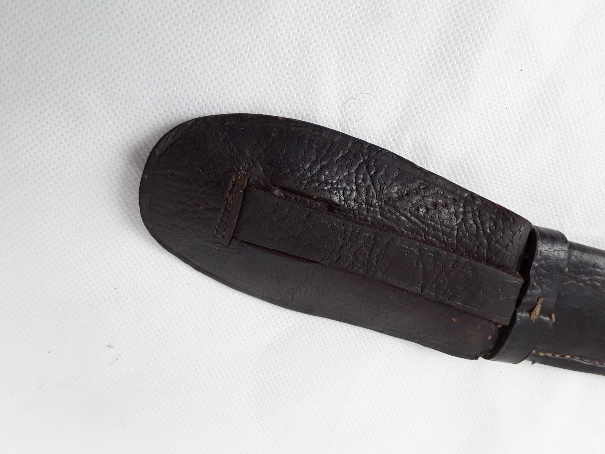Mid 20th Century Bone Handled Hunting Knife And Leather Scabbard - Image 4