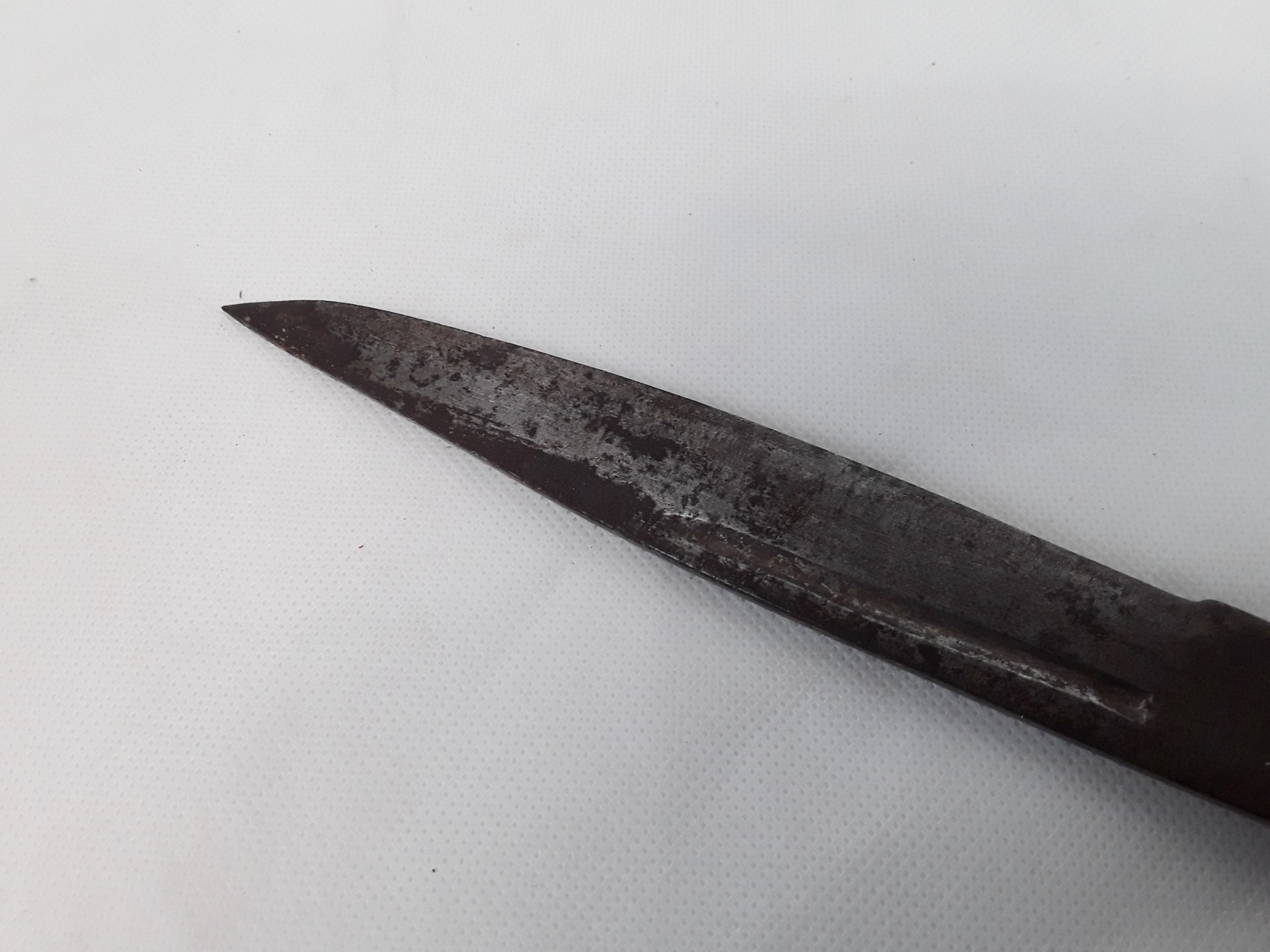 Mid 20th Century Bone Handled Hunting Knife And Leather Scabbard - Image 9