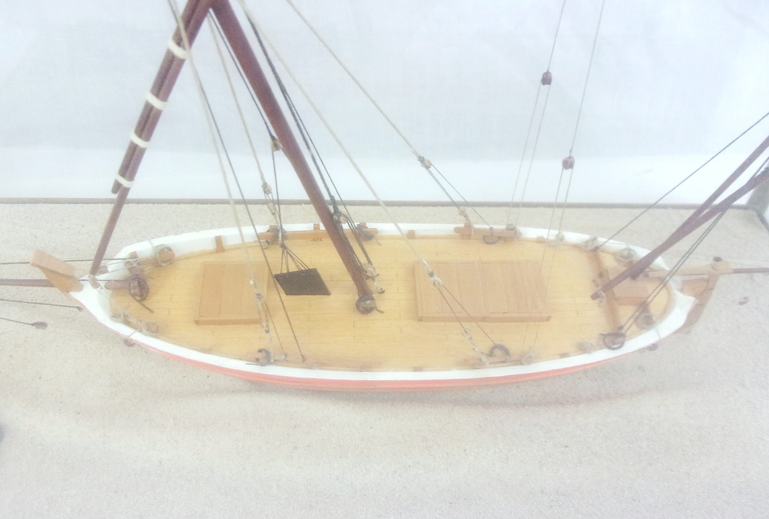Cased Model Of A Portuguese Felucca In 1/50th Scale - Image 5