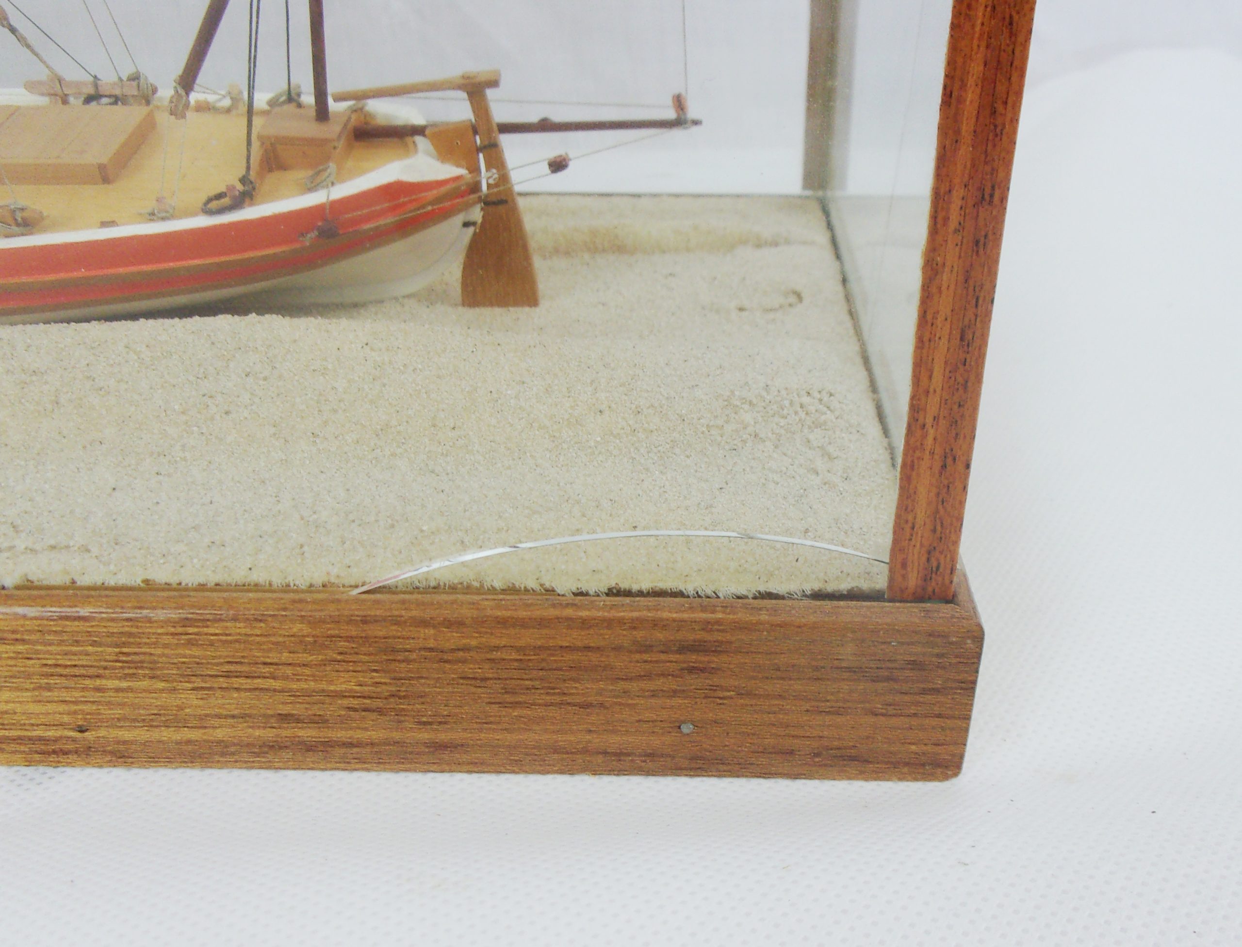 Cased Model Of A Portuguese Felucca In 1/50th Scale - Image 4