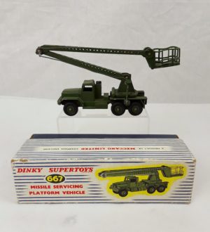 Dinky Supertoys 667 Missile Servicing Platform Vehicle In Original Box