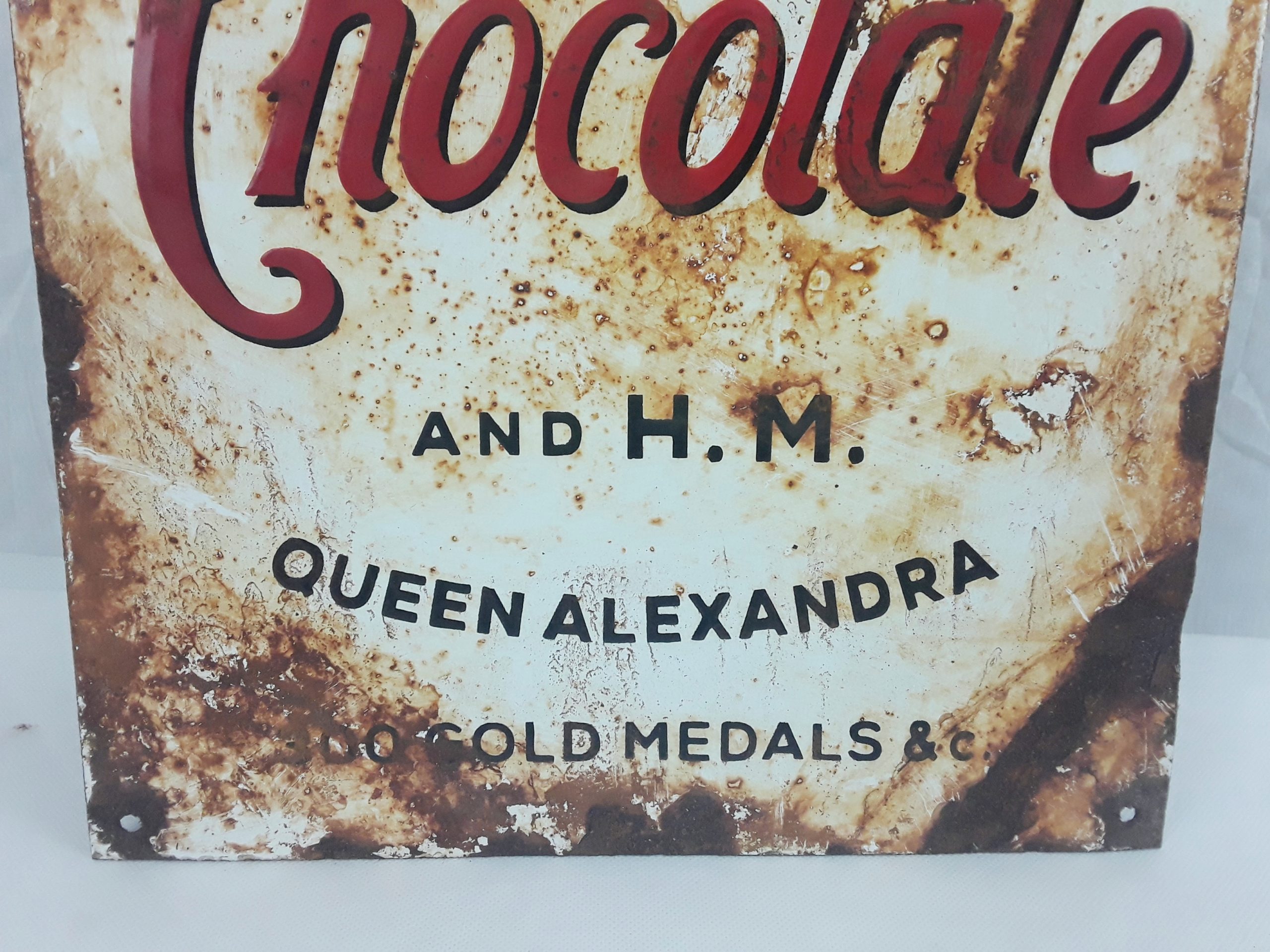 Fry's Chocolate Enamel On Tin Advertising Sign - Image 5