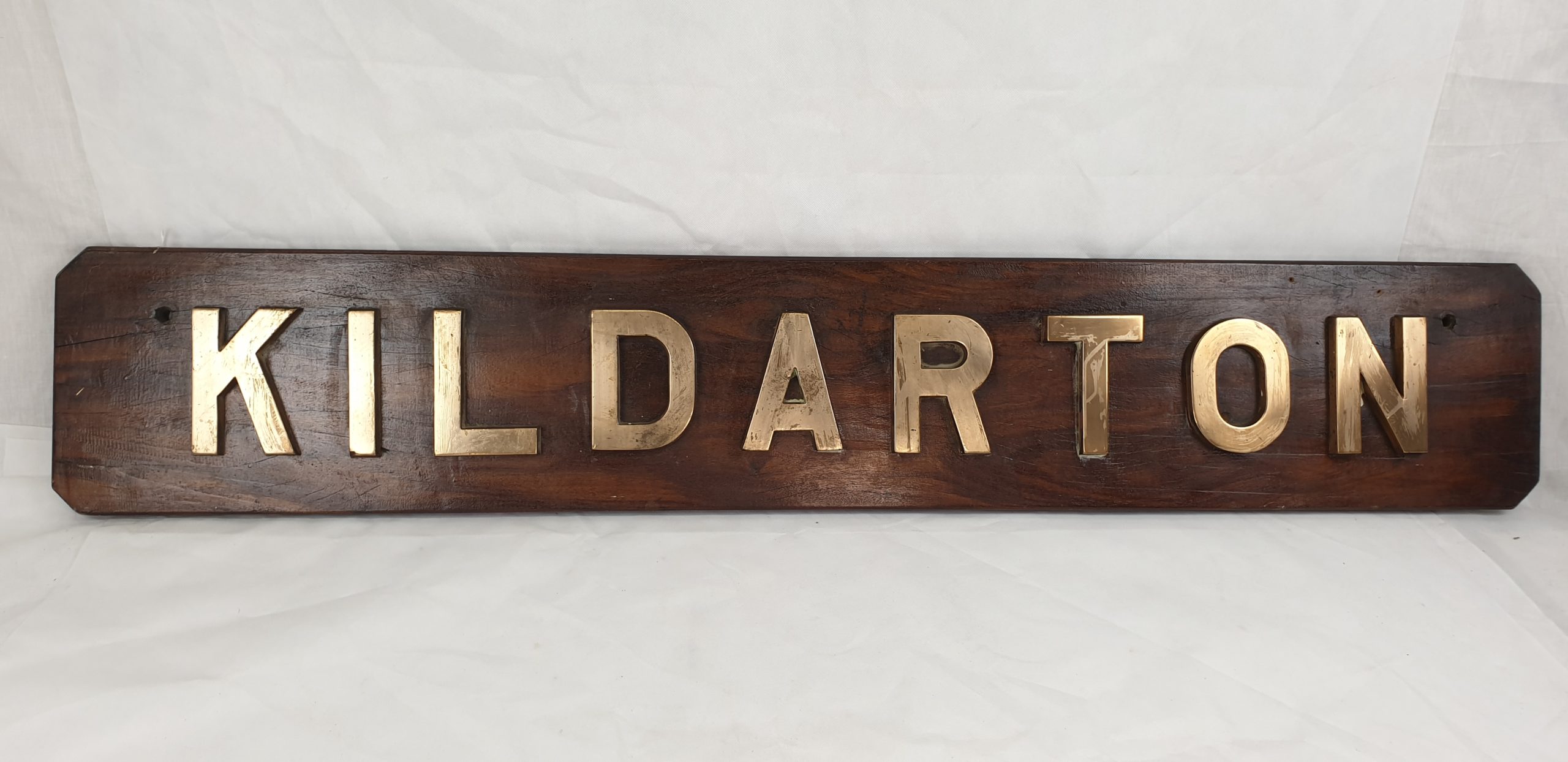 HMS Kildarton 1956 M1162 Ton Class Mine Sweeper Nameboard