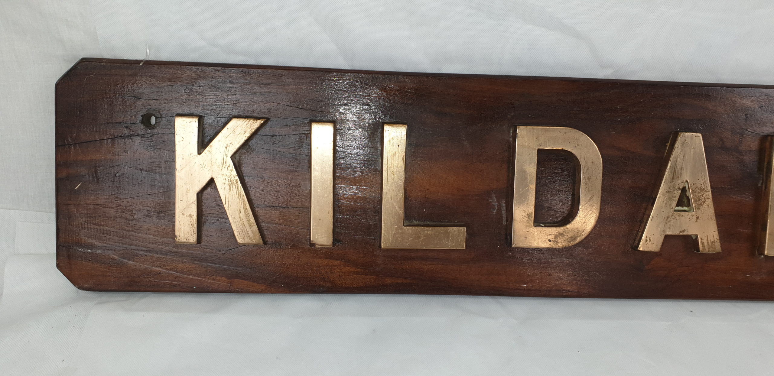 HMS Kildarton 1956 M1162 Ton Class Mine Sweeper Nameboard - Image 2