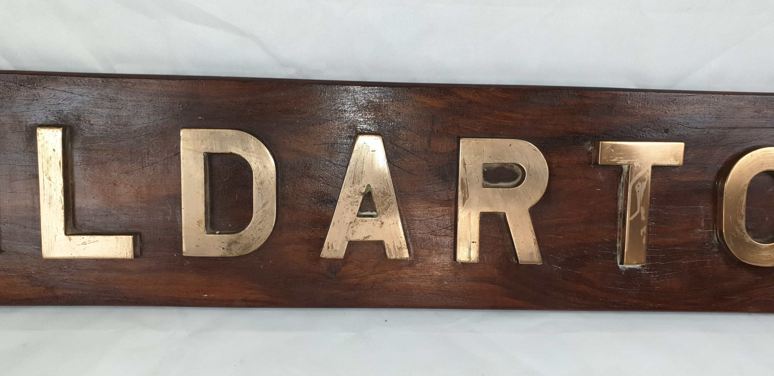 HMS Kildarton 1956 M1162 Ton Class Mine Sweeper Nameboard - Image 3