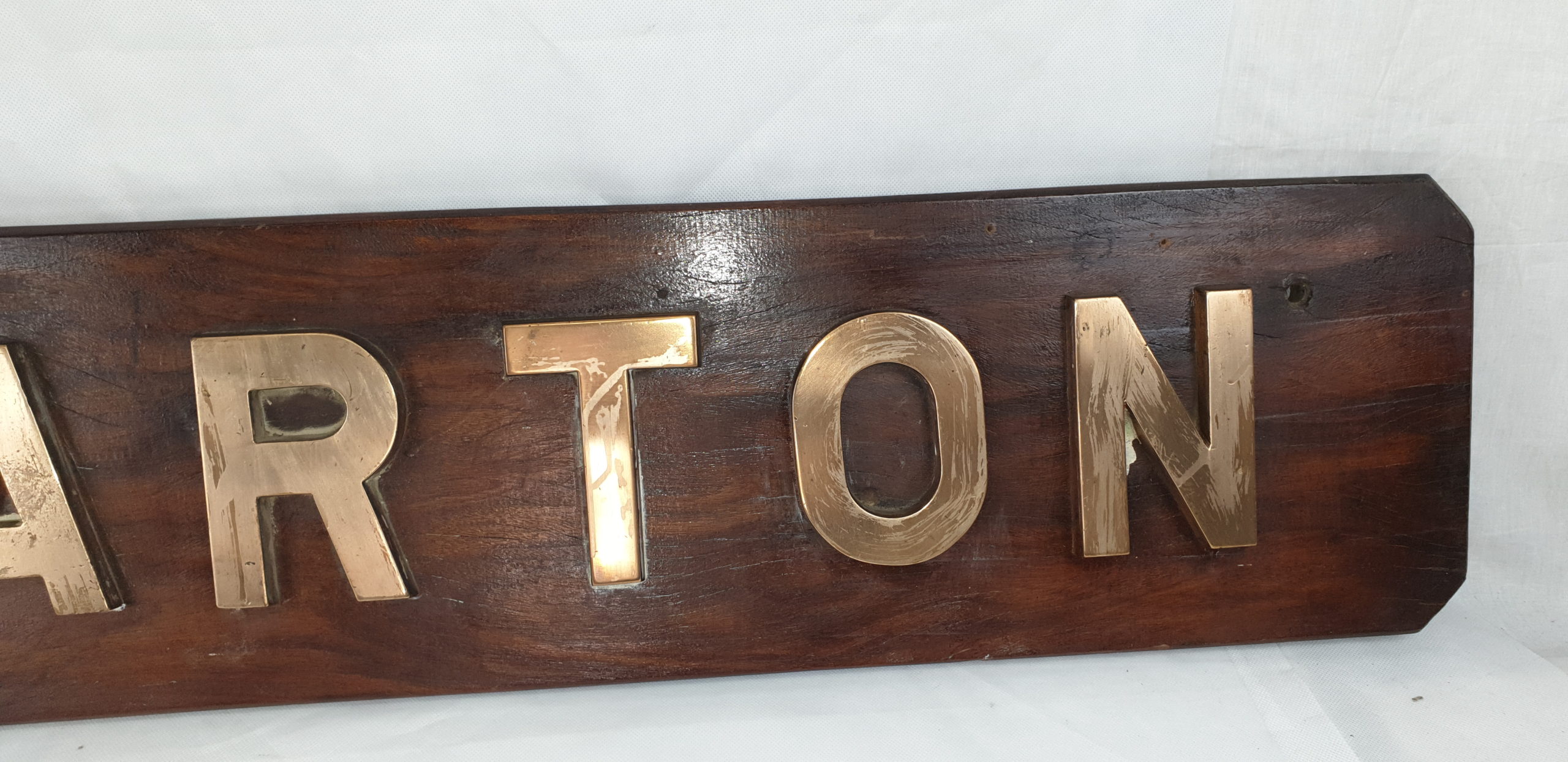 HMS Kildarton 1956 M1162 Ton Class Mine Sweeper Nameboard - Image 4
