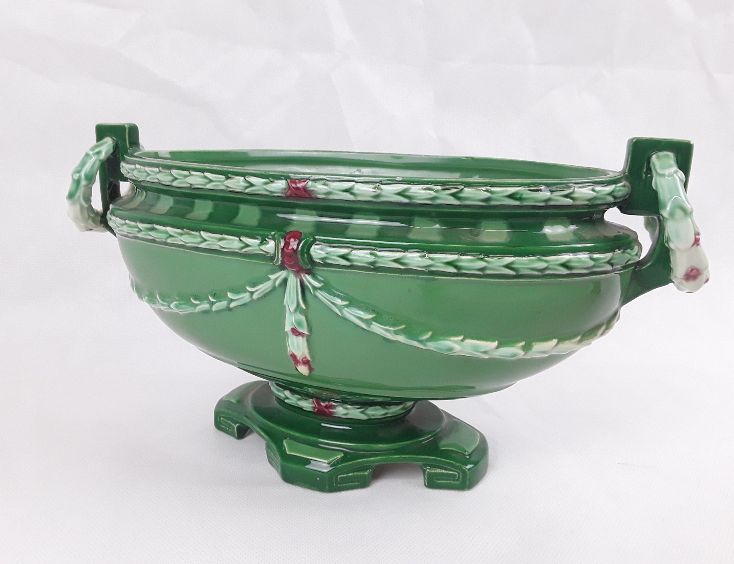 Circa 1910 Eichwald Secessionist Art Nouveau Majolica Centrepiece Vase - Image 4