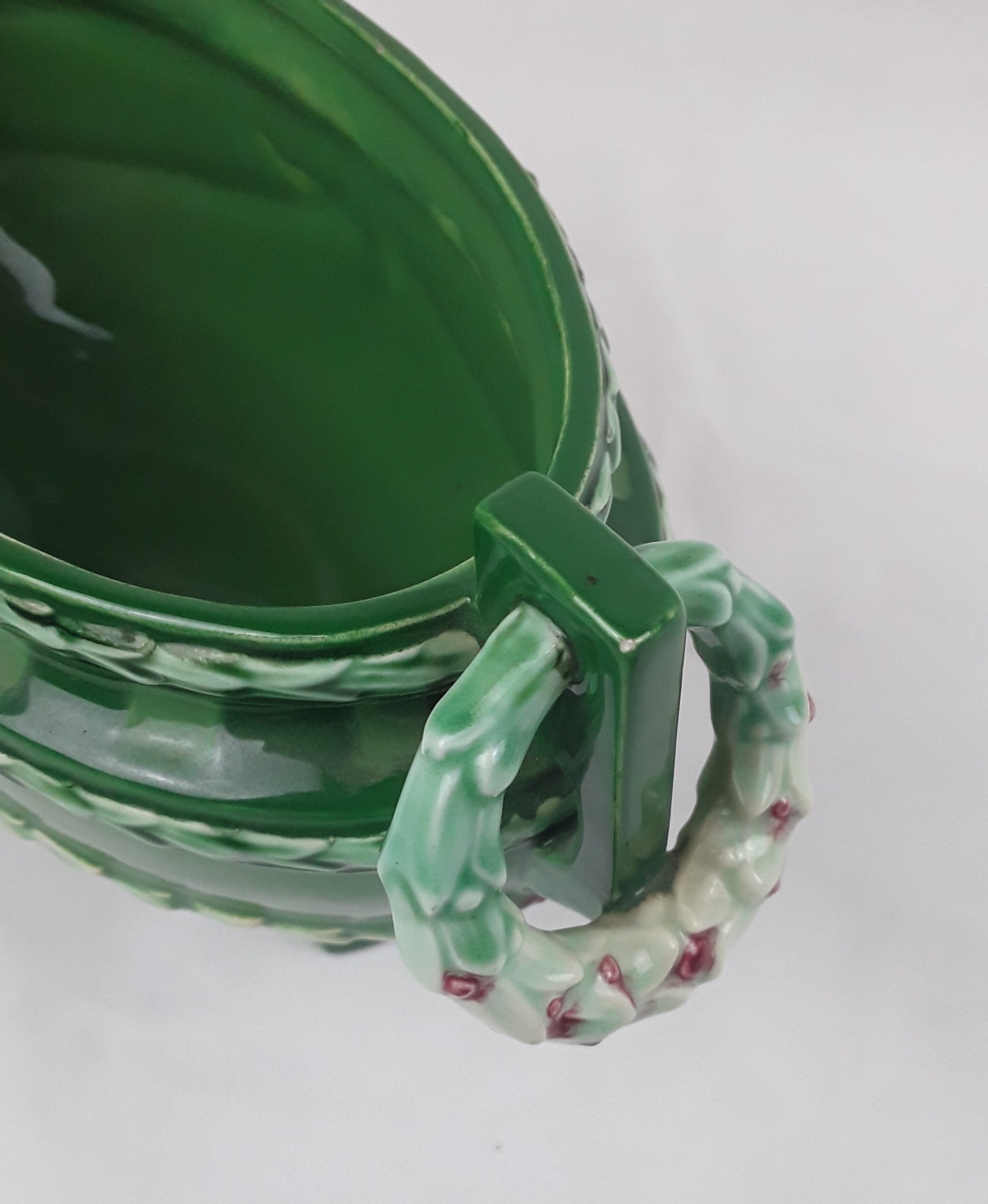 Circa 1910 Eichwald Secessionist Art Nouveau Majolica Centrepiece Vase - Image 9