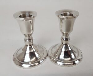 Pair Of Sterling Silver USA Duchin Creation Candlesticks
