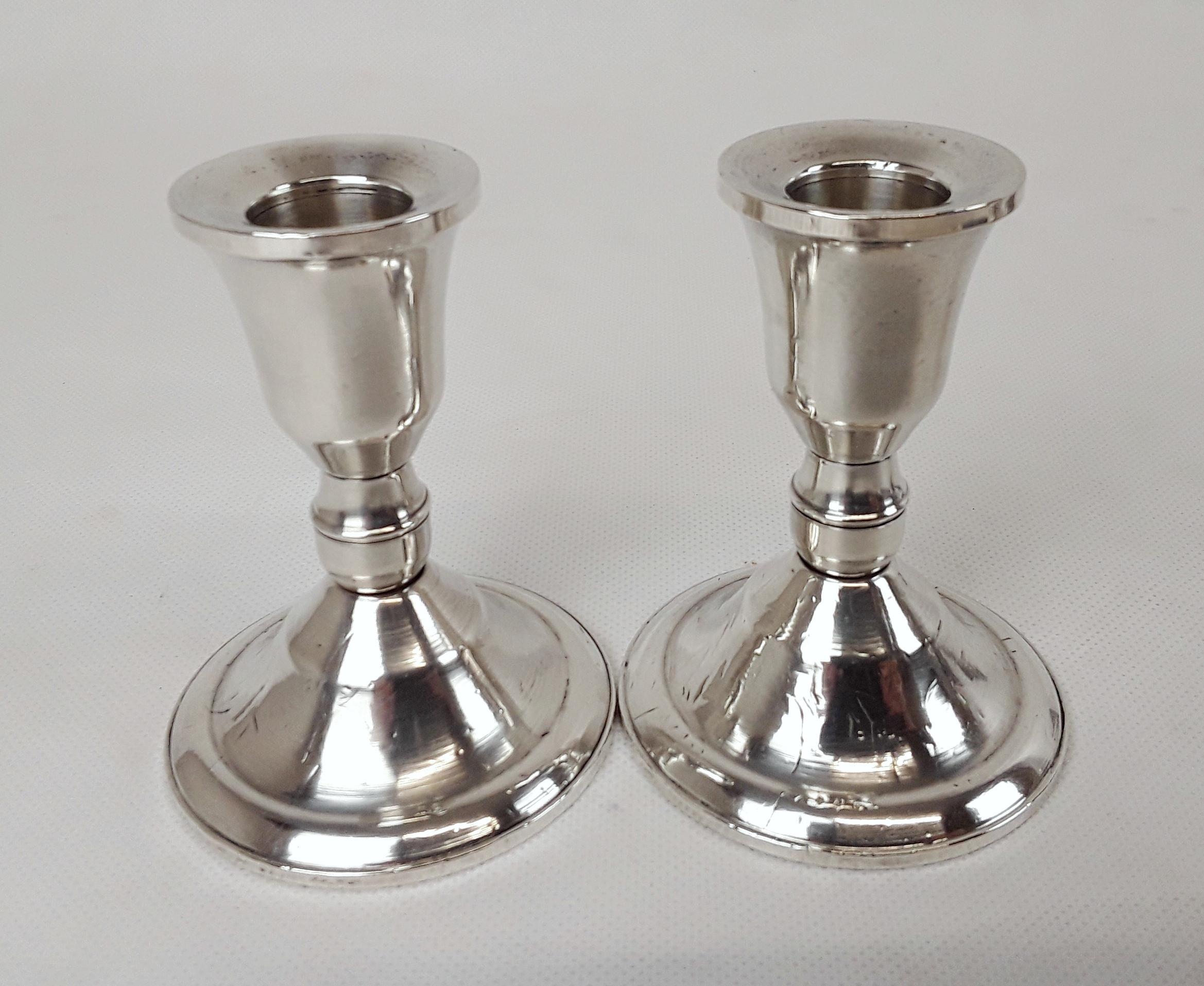 Pair Of Sterling Silver USA Duchin Creation Candlesticks