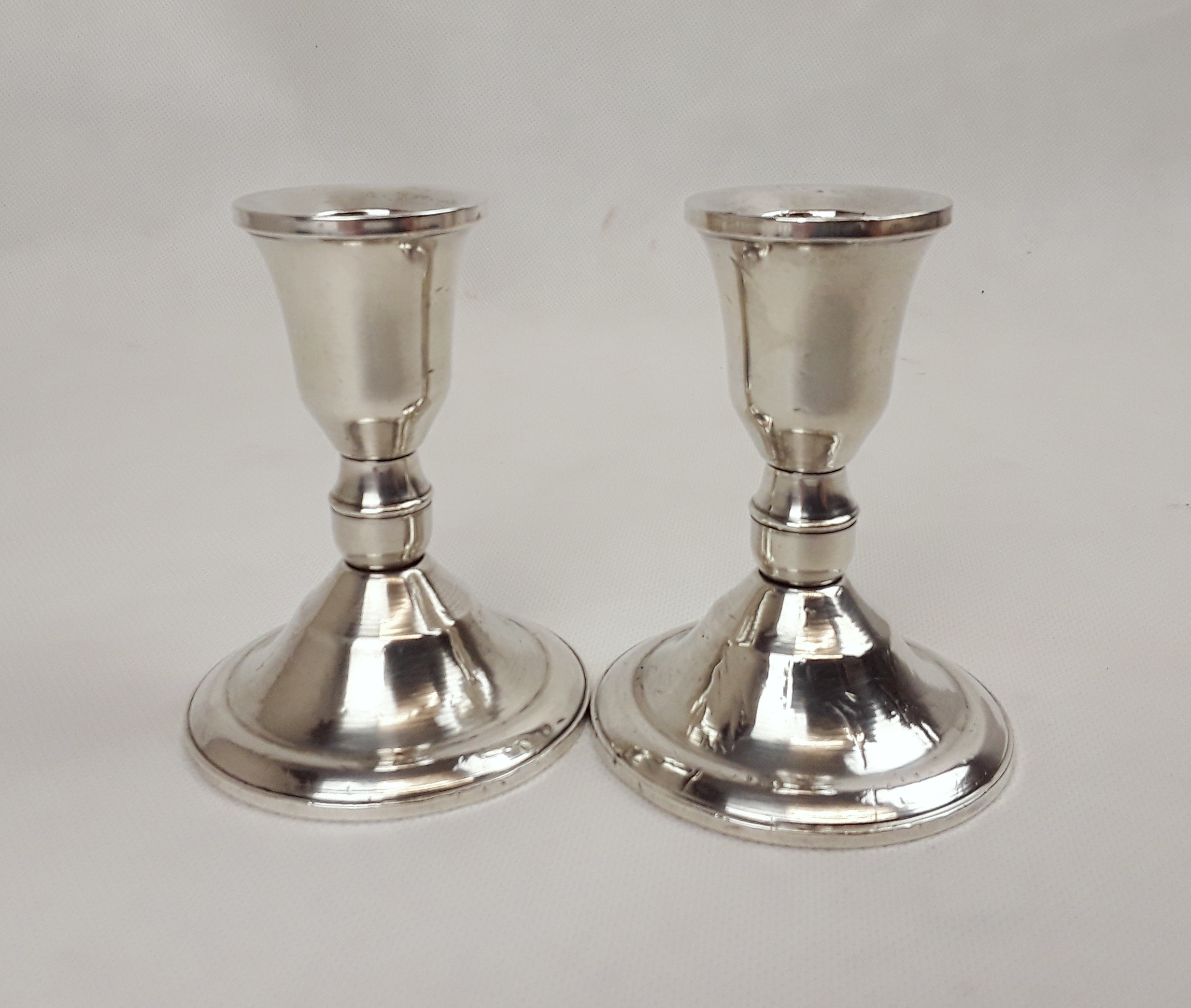 Pair Of Sterling Silver USA Duchin Creation Candlesticks - Image 2