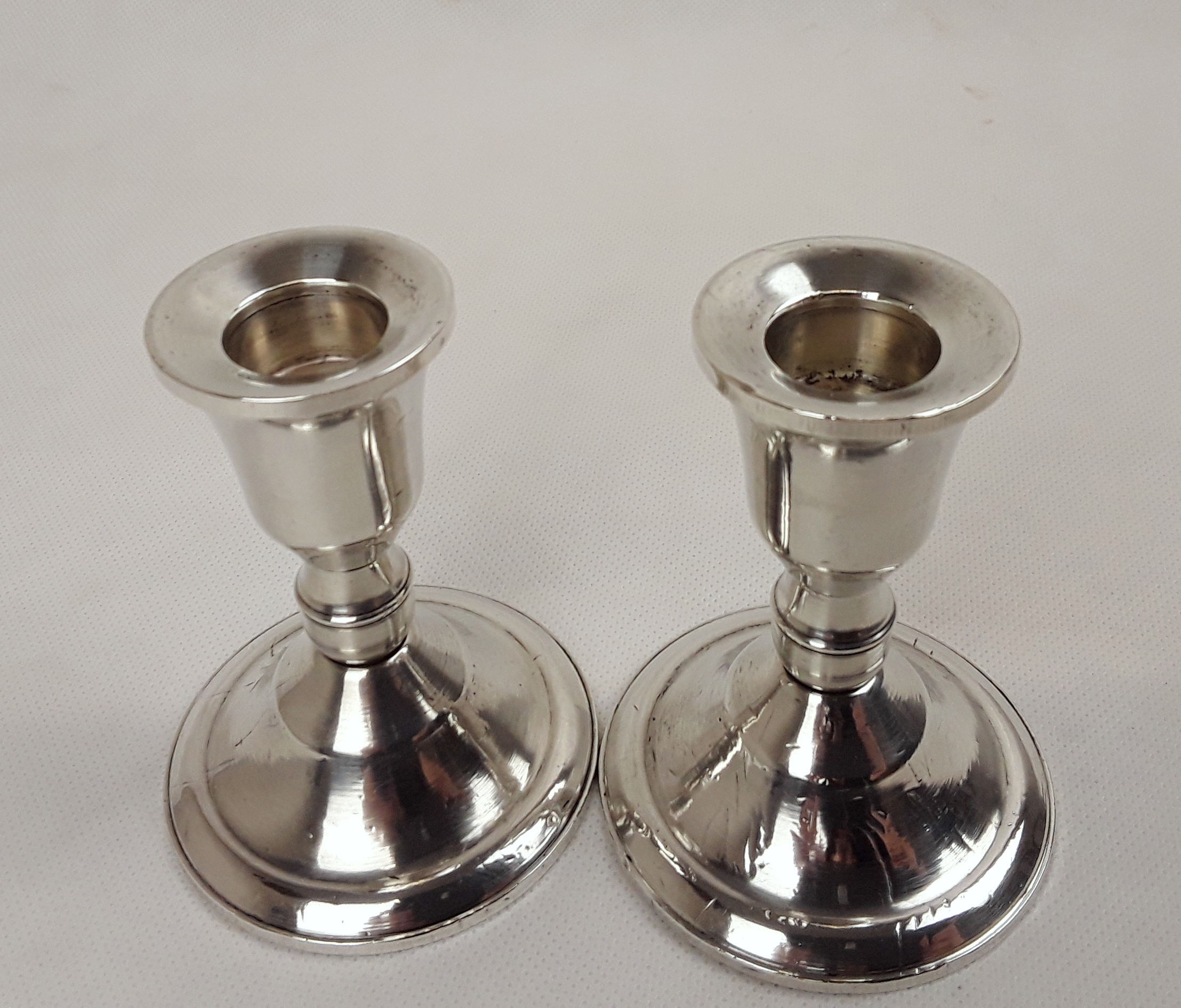 Pair Of Sterling Silver USA Duchin Creation Candlesticks - Image 3