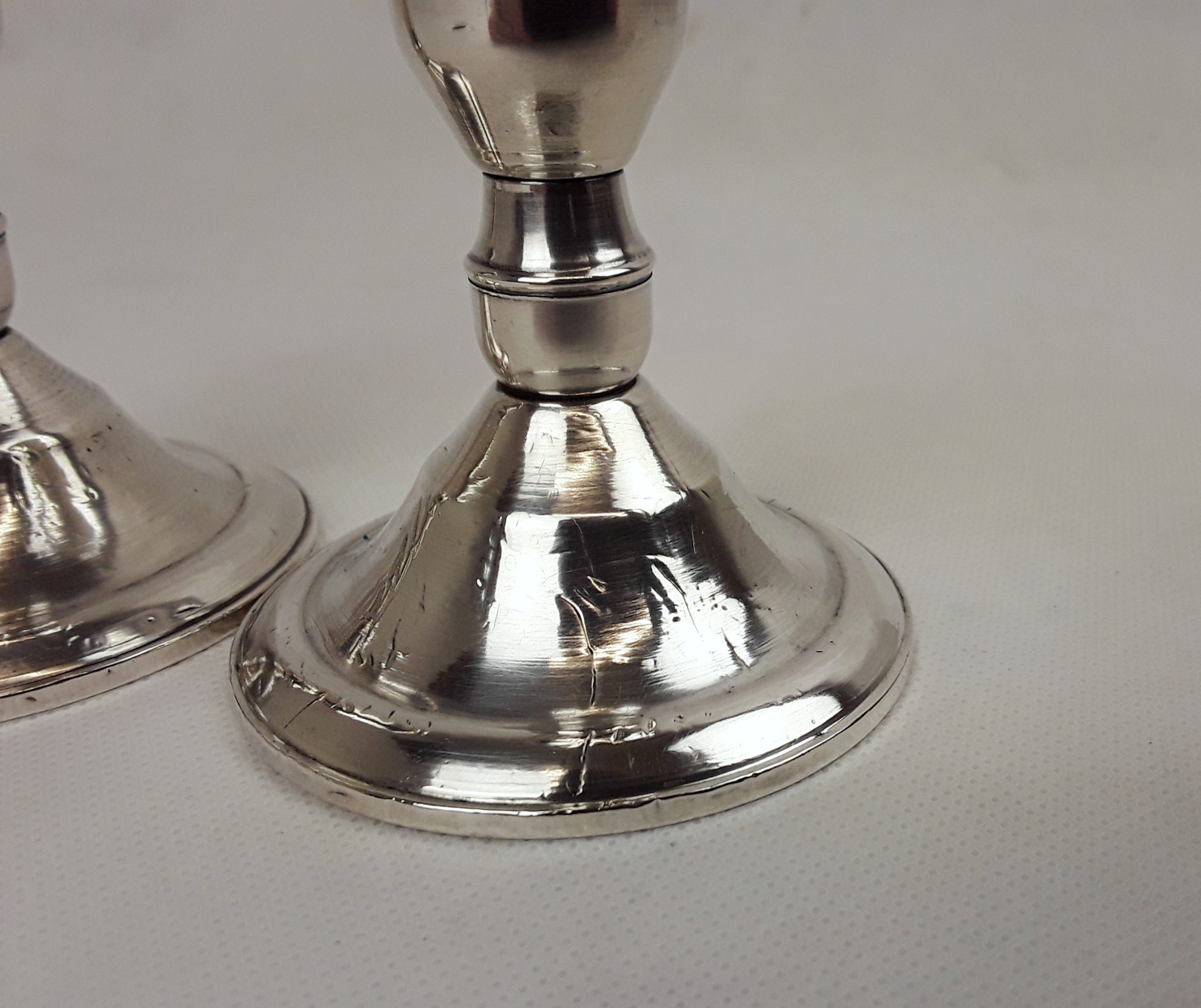 Pair Of Sterling Silver USA Duchin Creation Candlesticks - Image 4