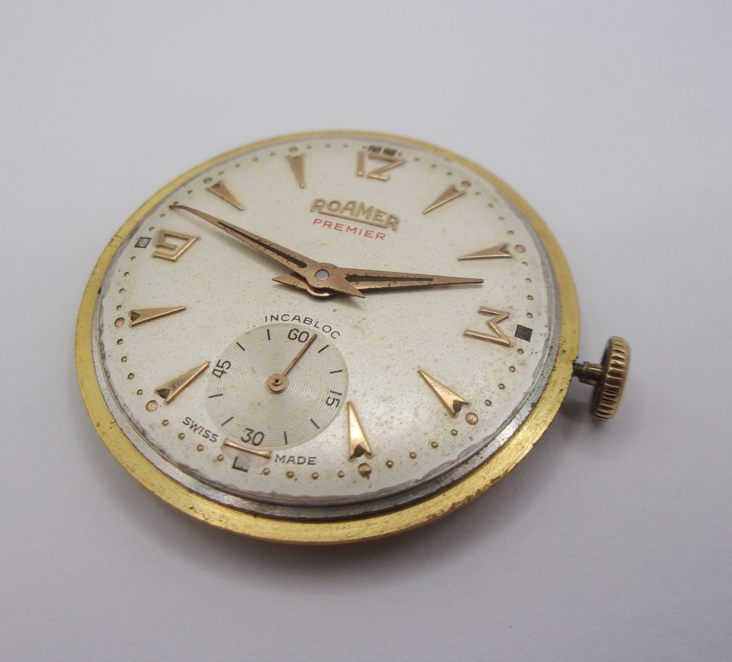 1957 9ct Gold Gents Roamer Premier Wristwatch - Image 2