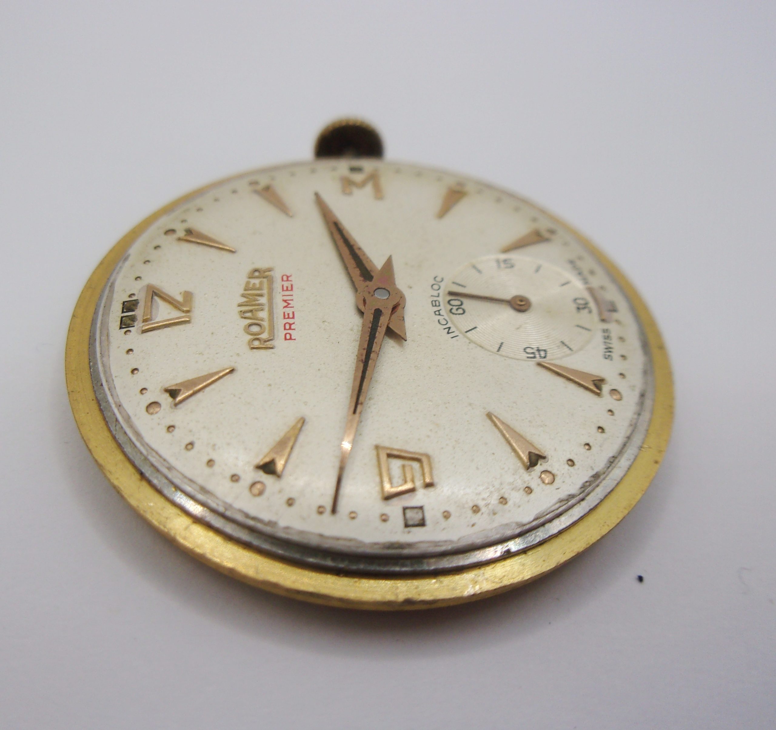 1957 9ct Gold Gents Roamer Premier Wristwatch - Image 3