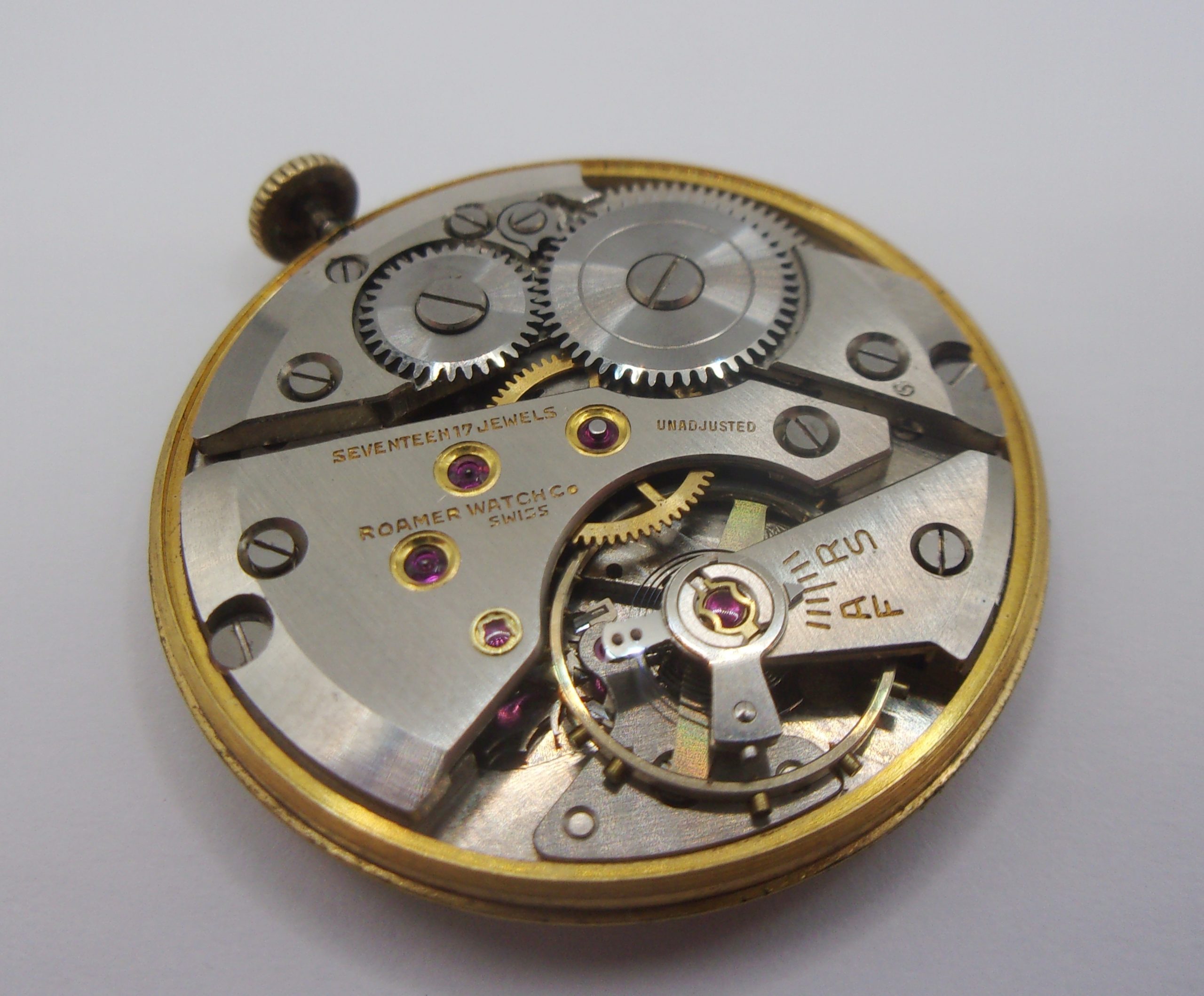 1957 9ct Gold Gents Roamer Premier Wristwatch - Image 4