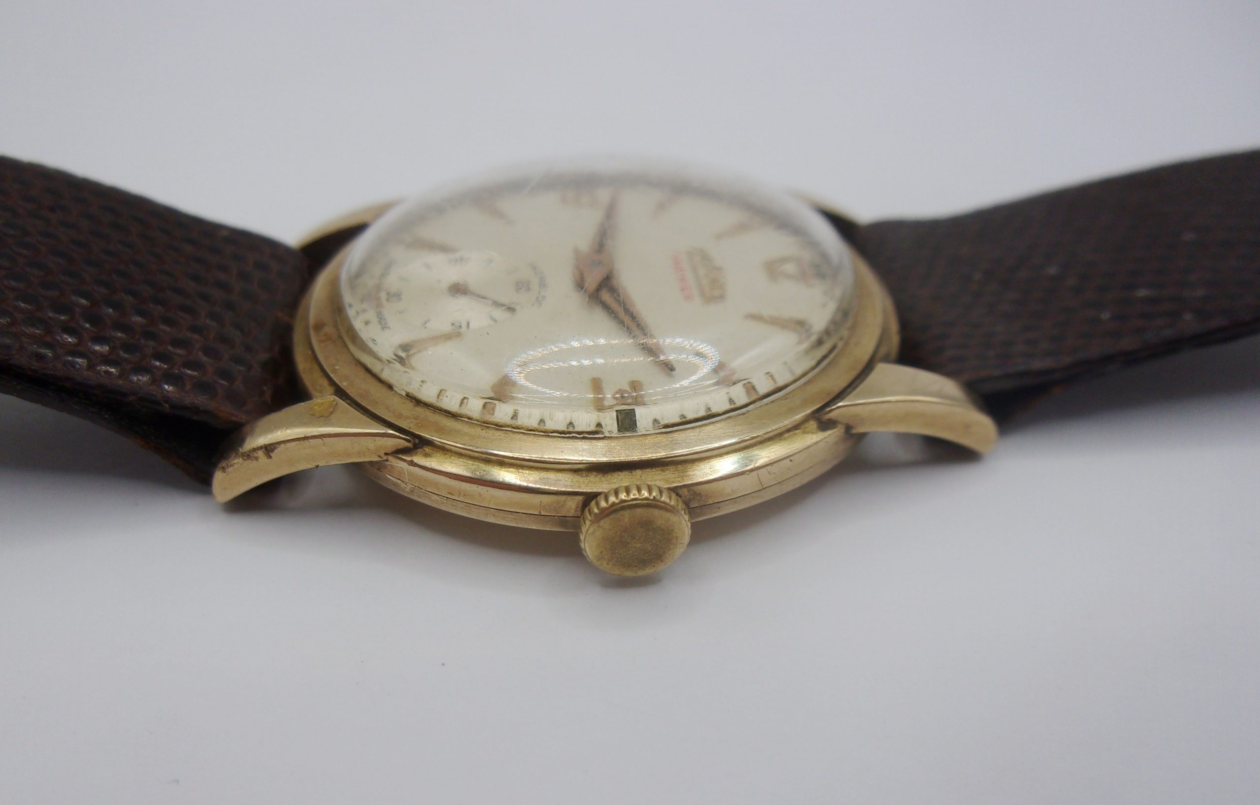 1957 9ct Gold Gents Roamer Premier Wristwatch - Image 9