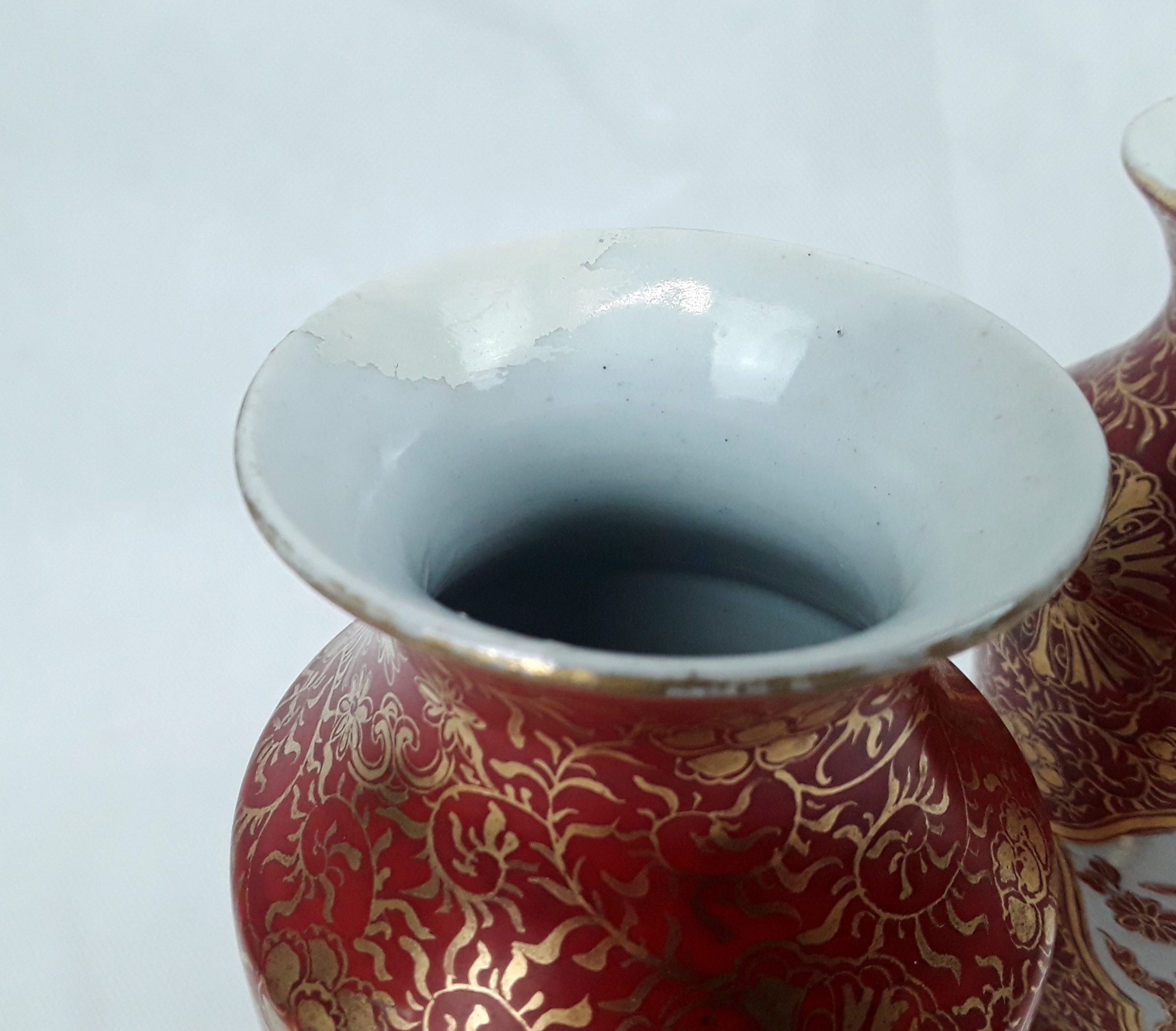 Circa 1880 Pair Of Japanese Phoenix Mirror Vases - Image 5