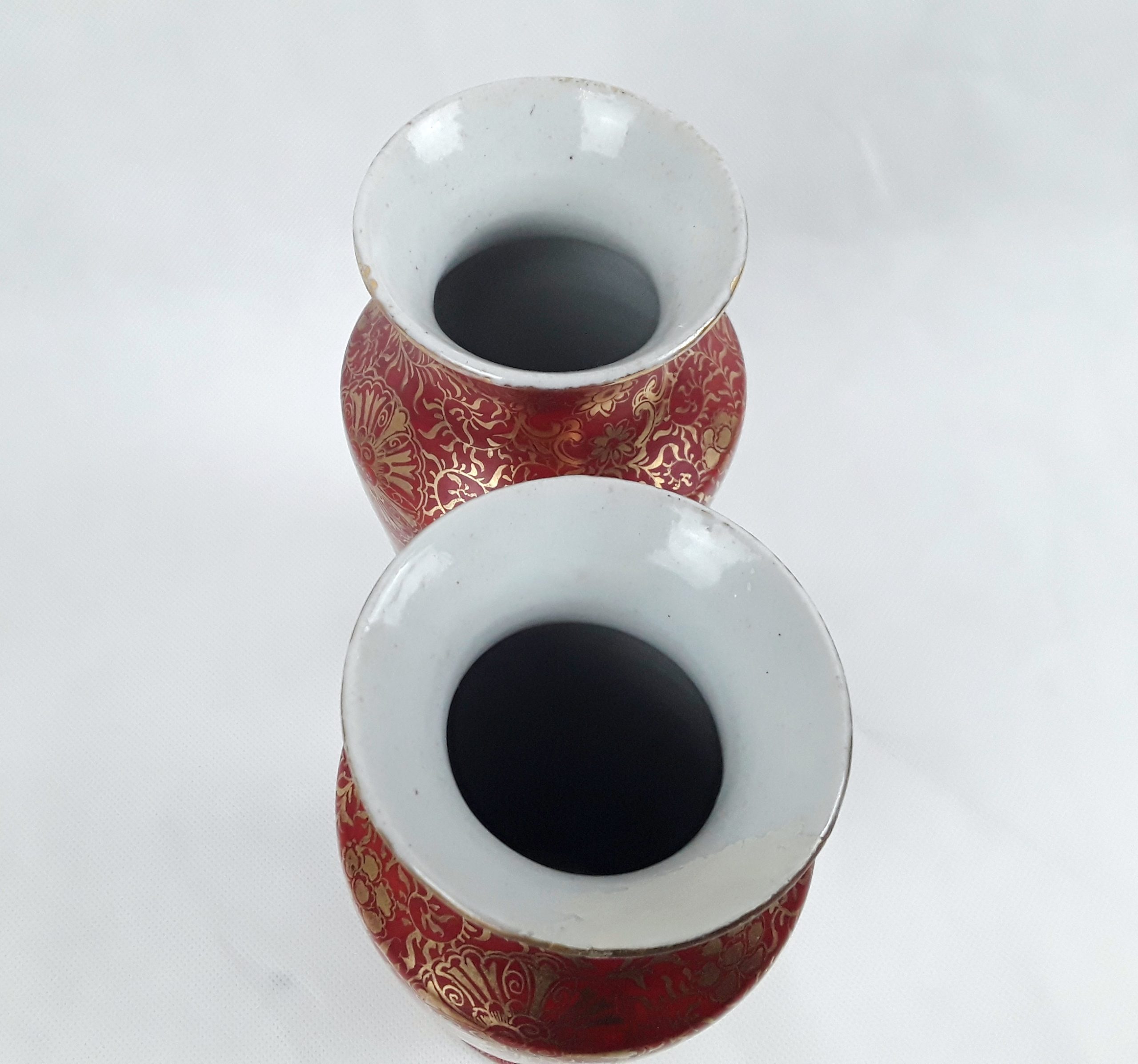 Circa 1880 Pair Of Japanese Phoenix Mirror Vases - Image 7