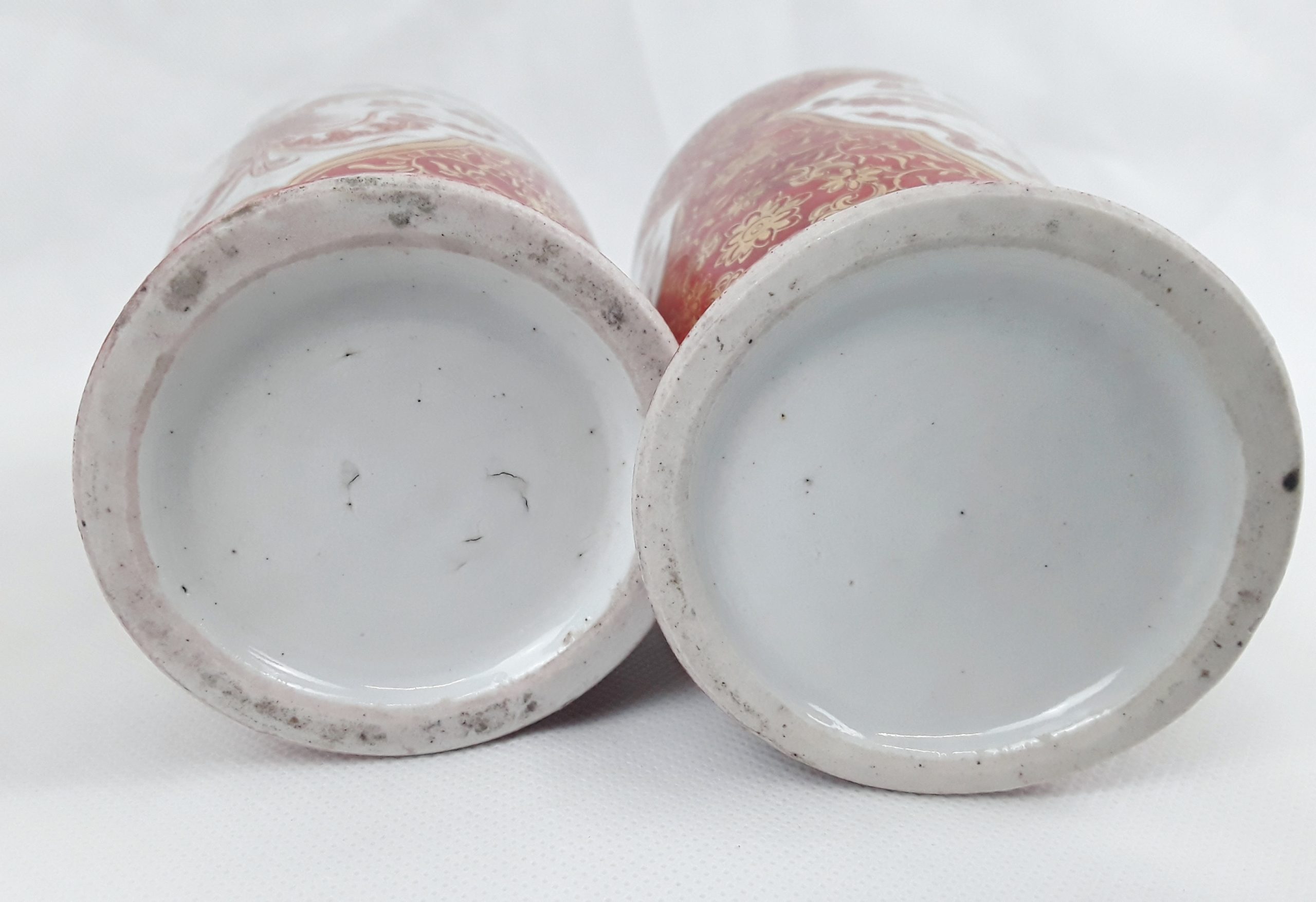 Circa 1880 Pair Of Japanese Phoenix Mirror Vases - Image 8