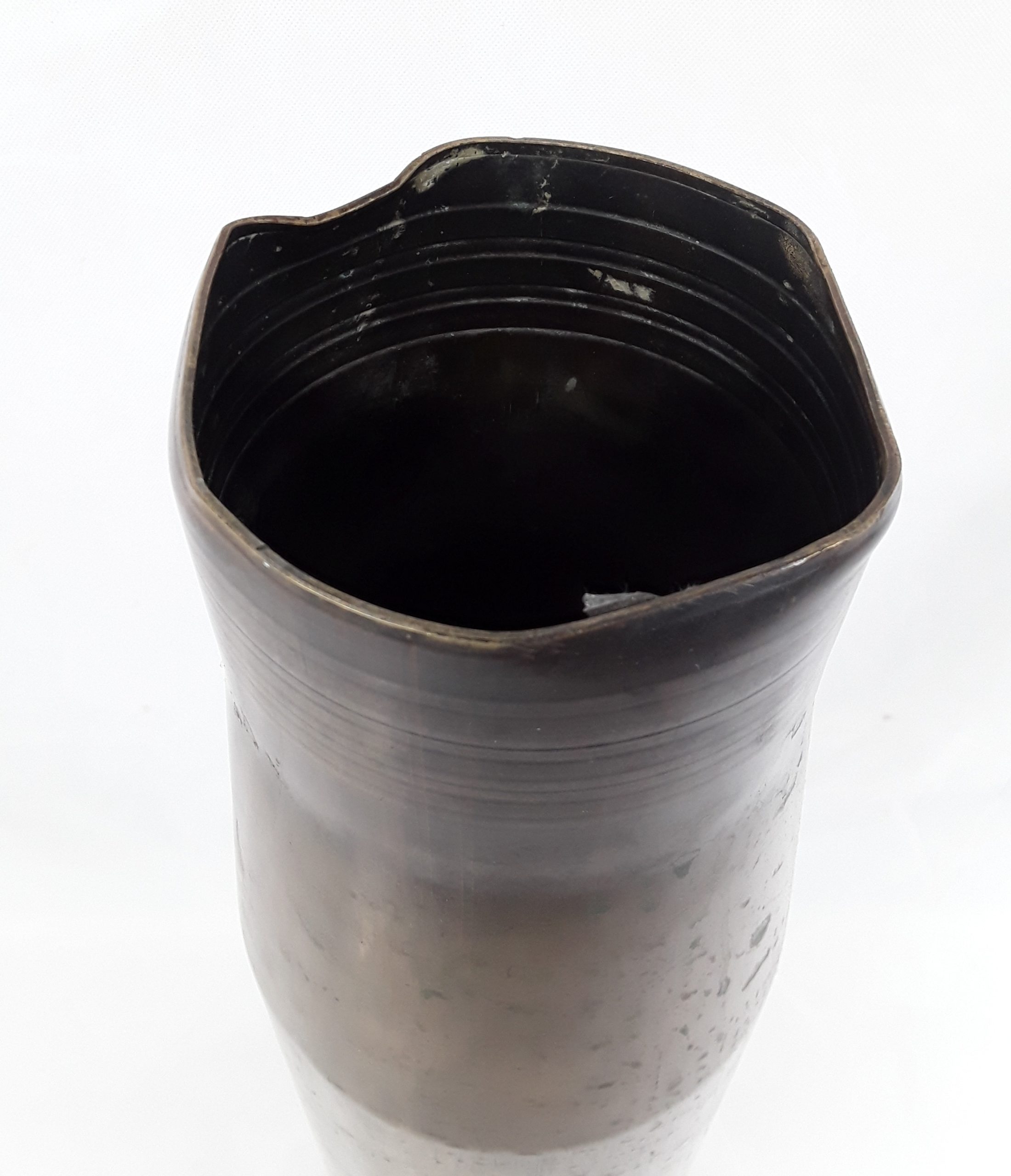 British 4.5 Inch Naval Artillery Brass Shell Case #2 - Image 2