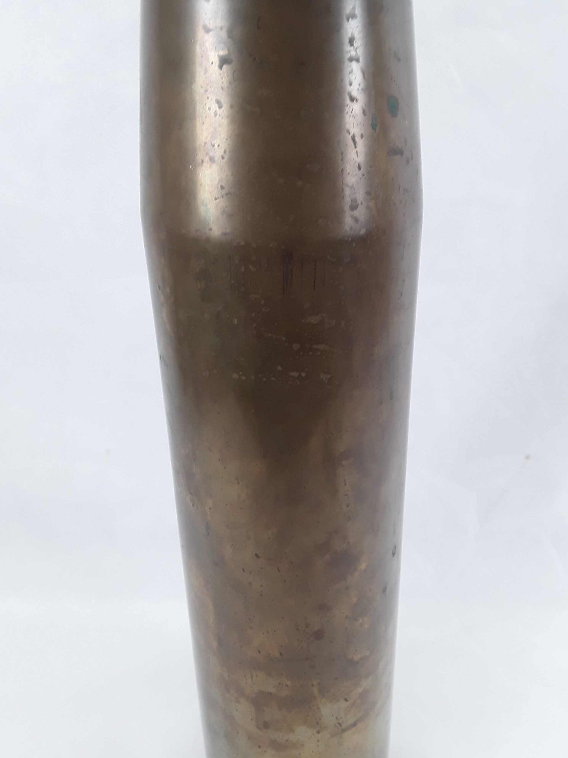 British 4.5 Inch Naval Artillery Brass Shell Case #2 - Image 3