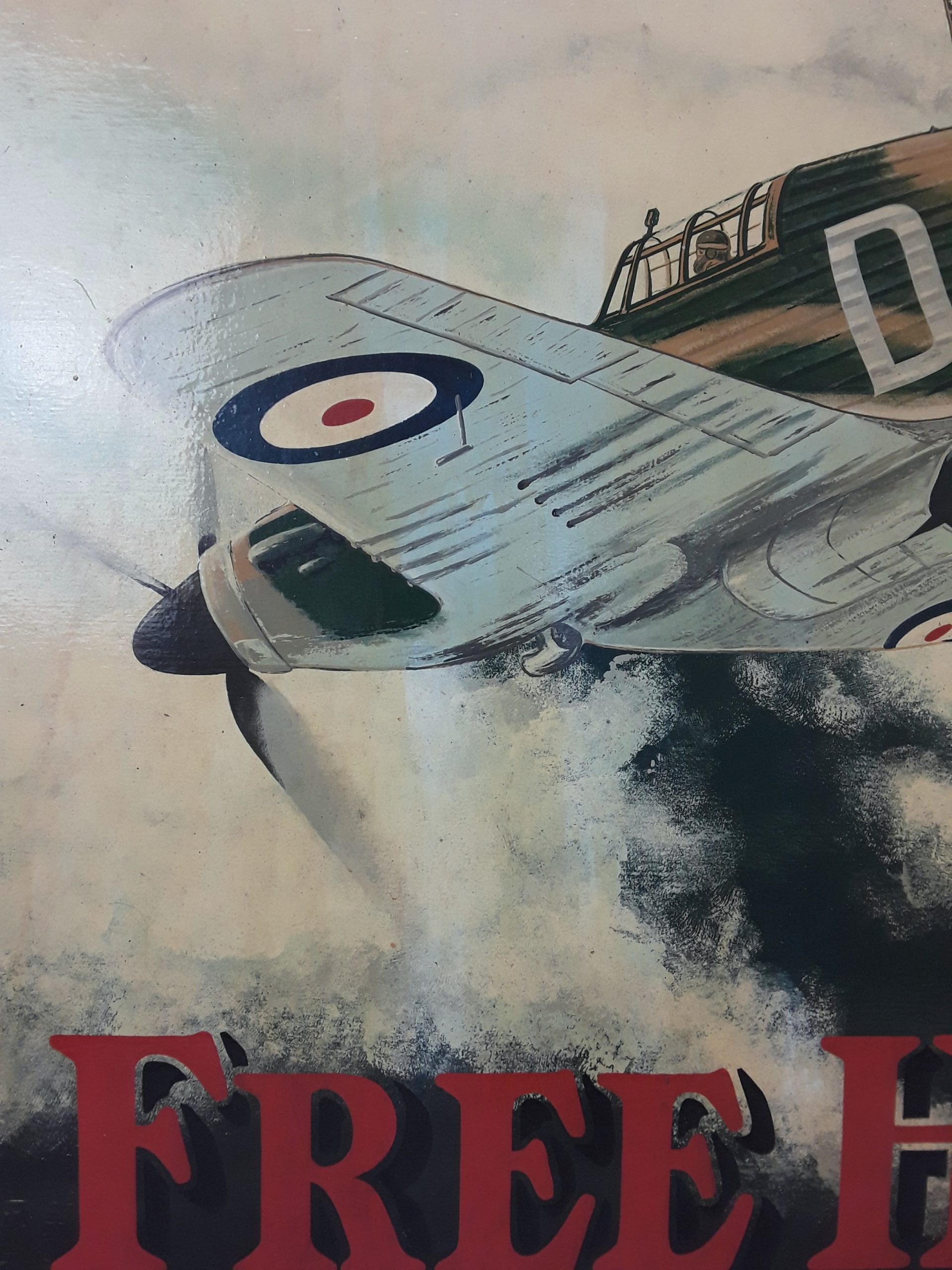 The Battle of Britain Free House Double Sided Hand Painted Pub Sign - Image 14