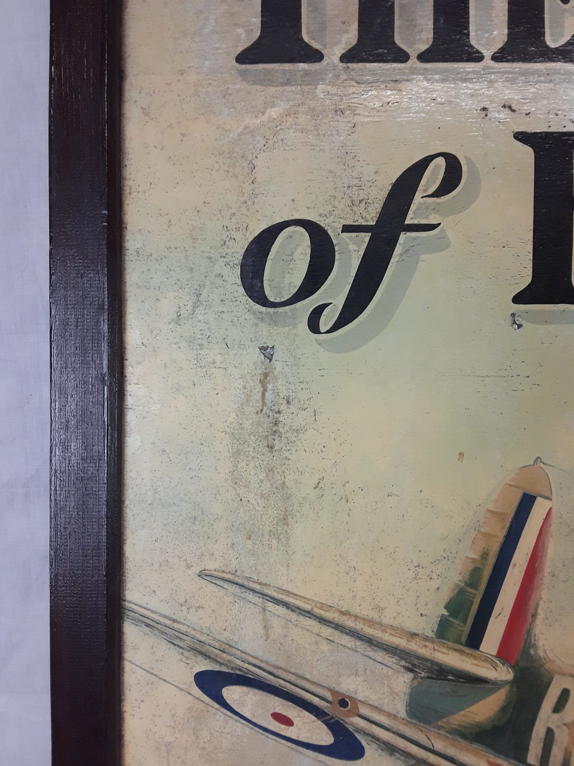 The Battle of Britain Free House Double Sided Hand Painted Pub Sign - Image 4