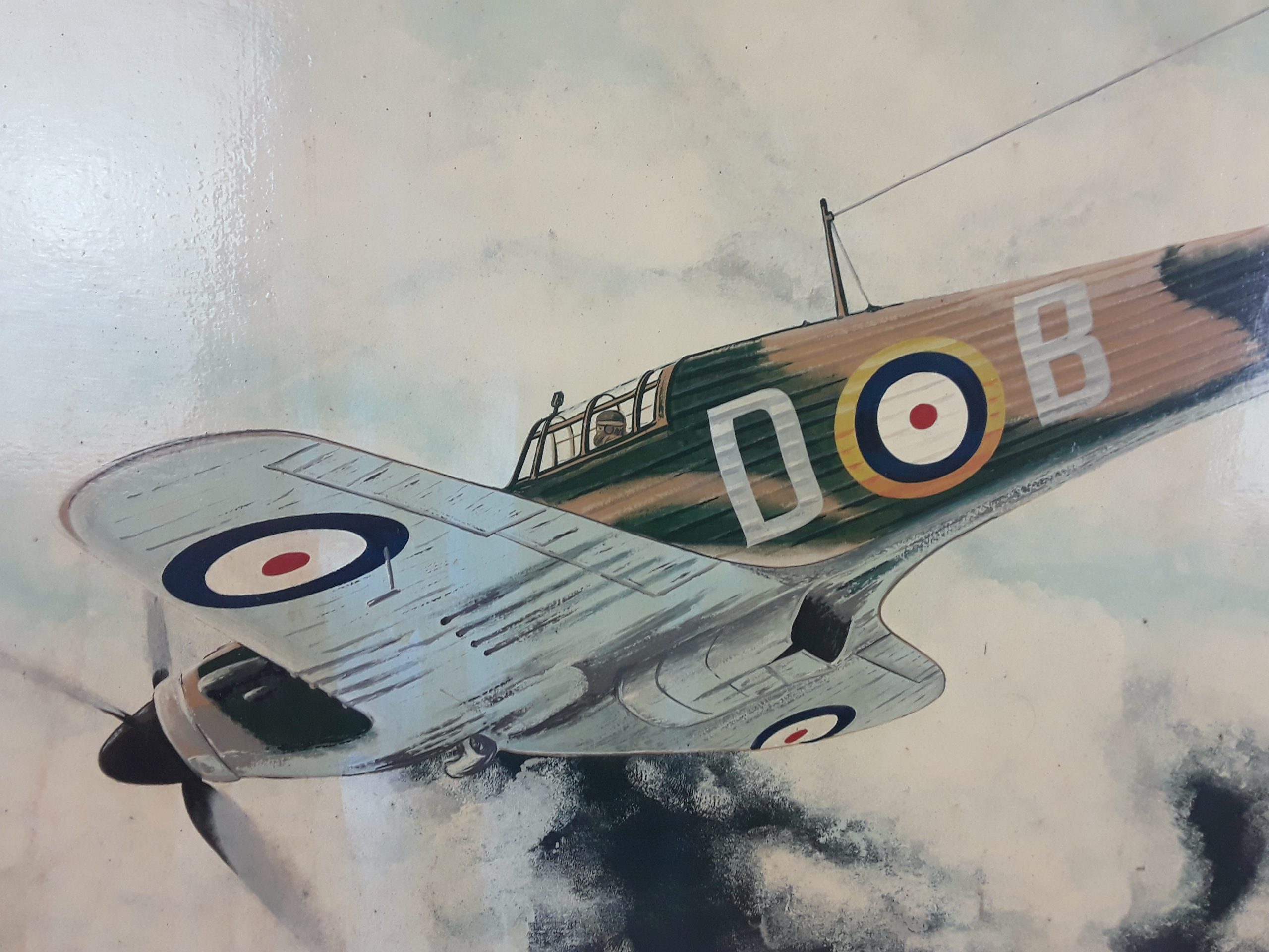 The Battle of Britain Free House Double Sided Hand Painted Pub Sign - Image 9
