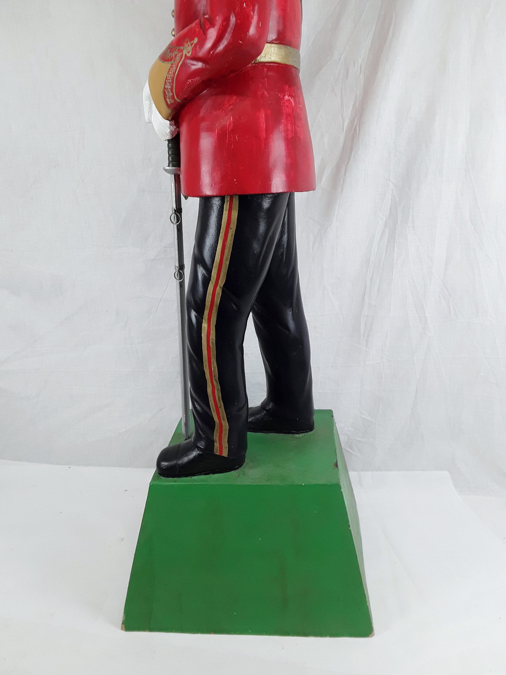 Hand Carved Statue Of A Victorian British Officer - The Buffs - Image 8
