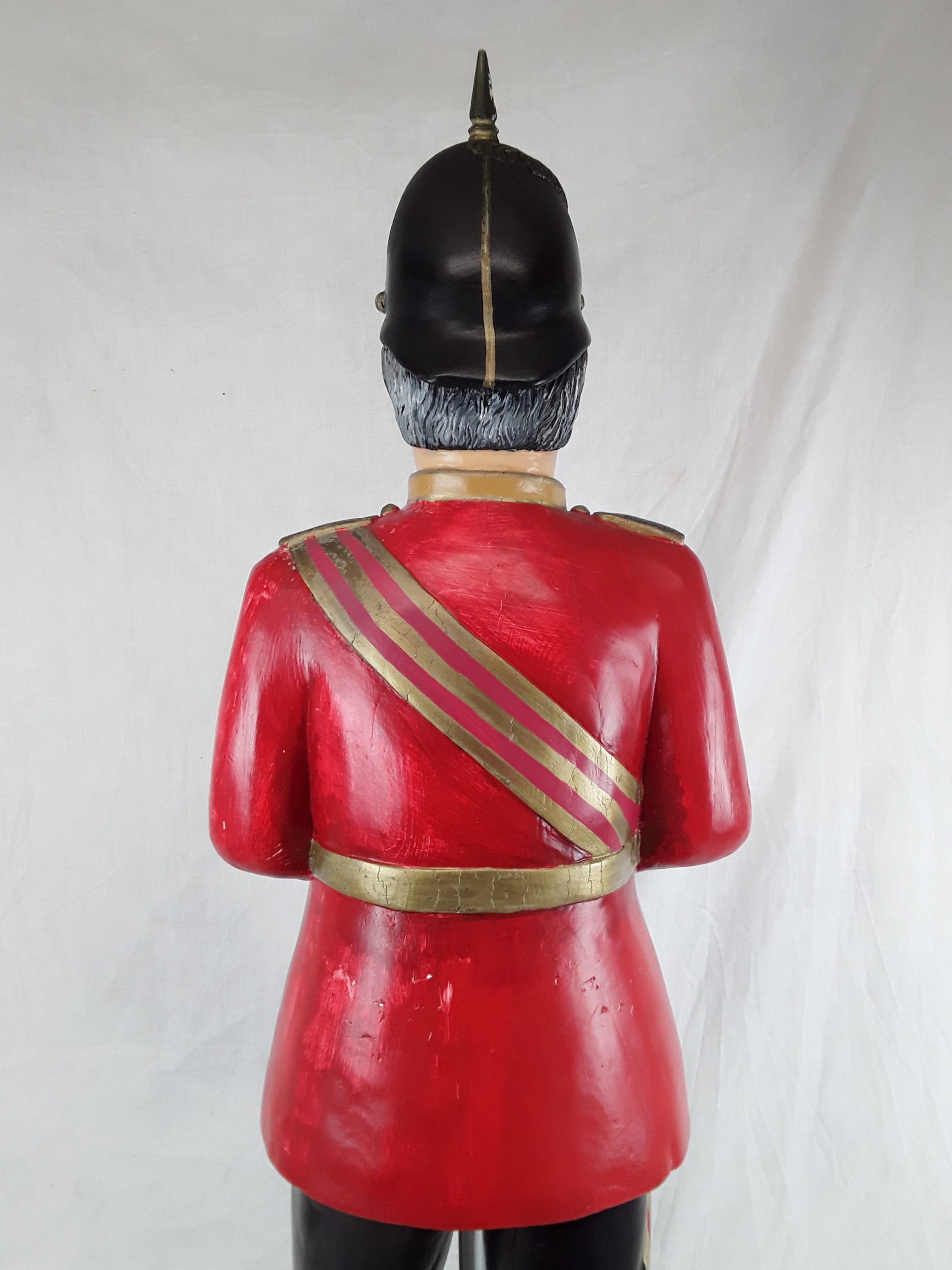 Hand Carved Statue Of A Victorian British Officer - The Buffs - Image 9