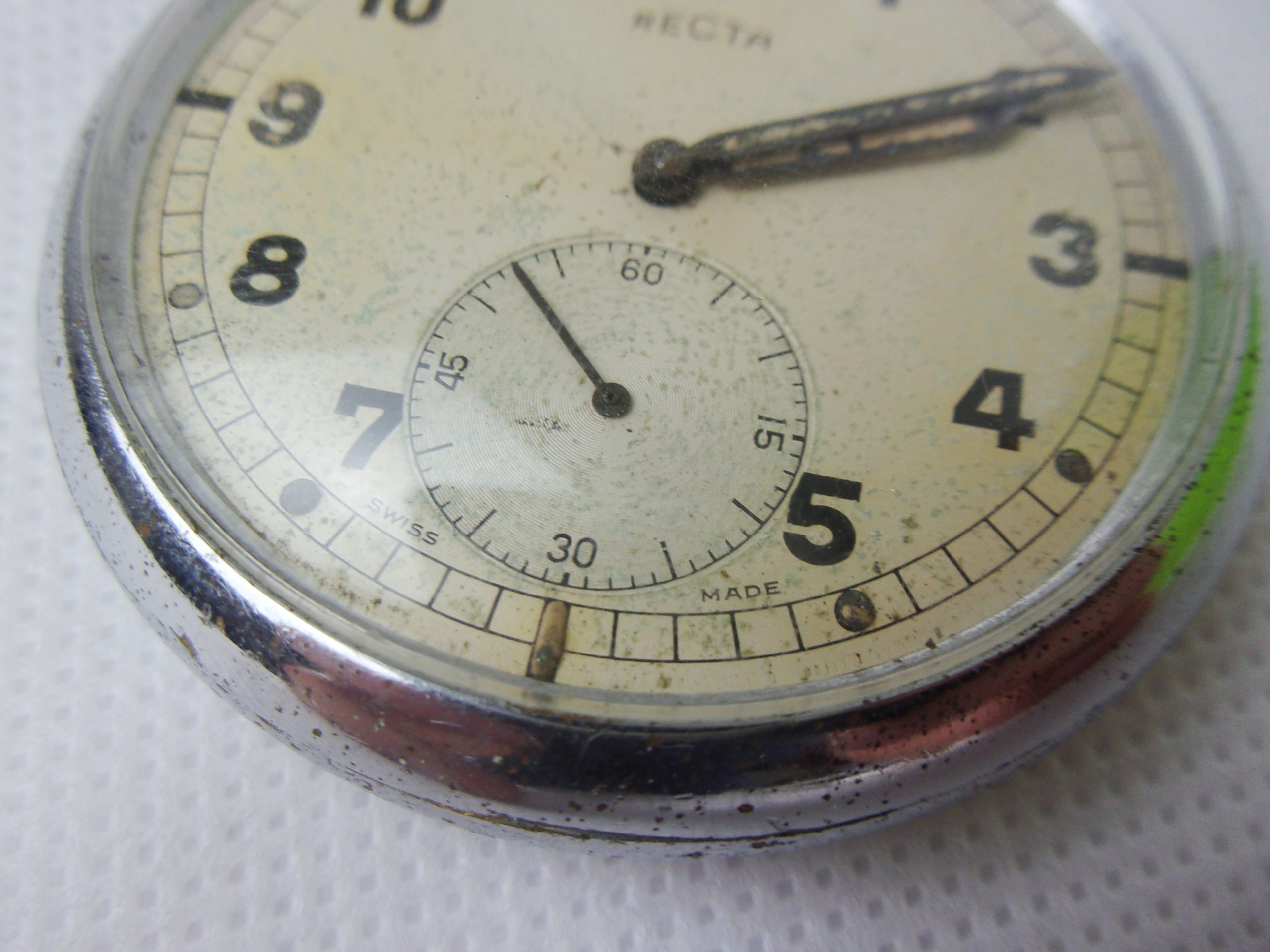 WW2 GSTP Pocket Watch By Recta - Image 2