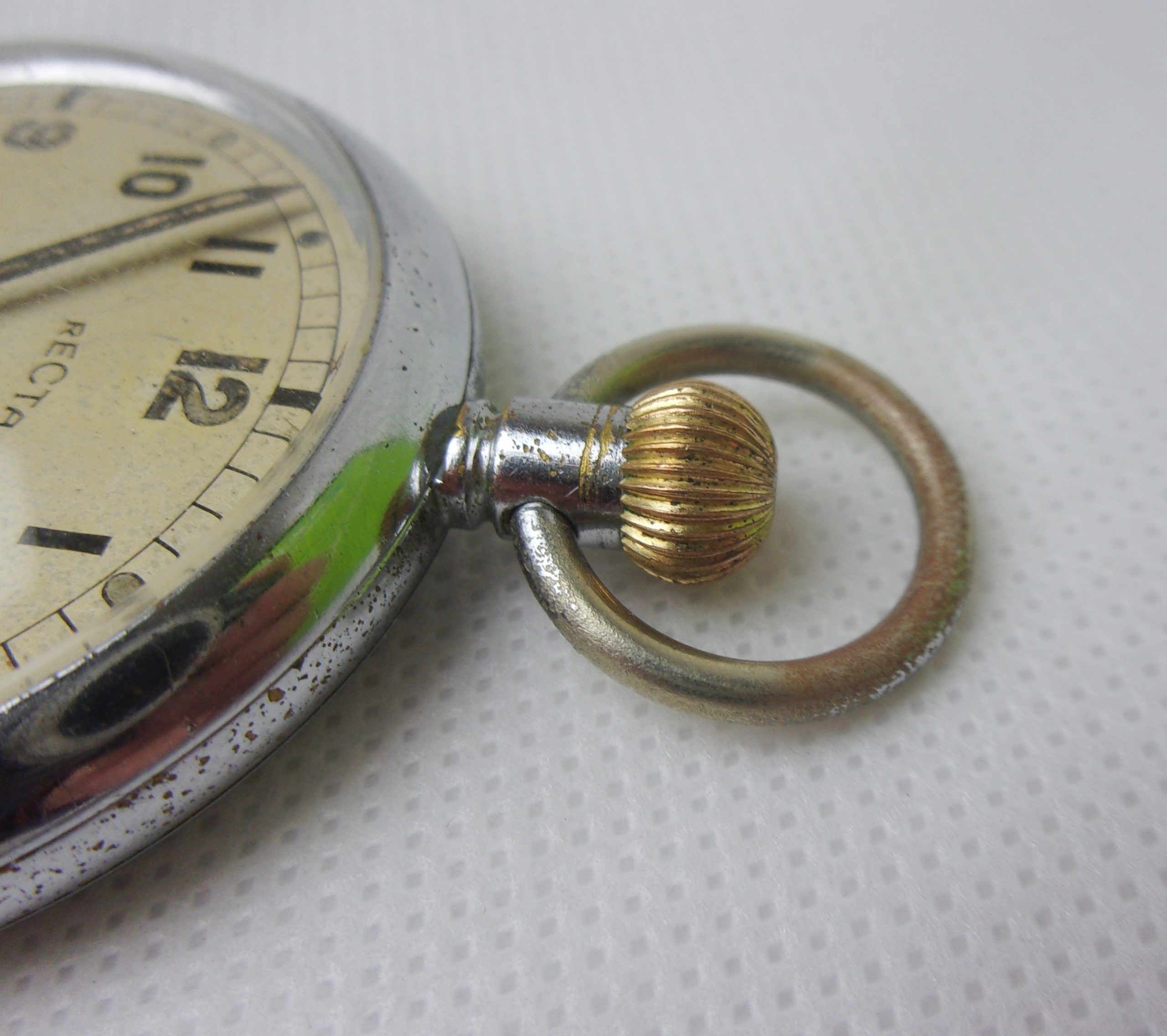 WW2 GSTP Pocket Watch By Recta - Image 5