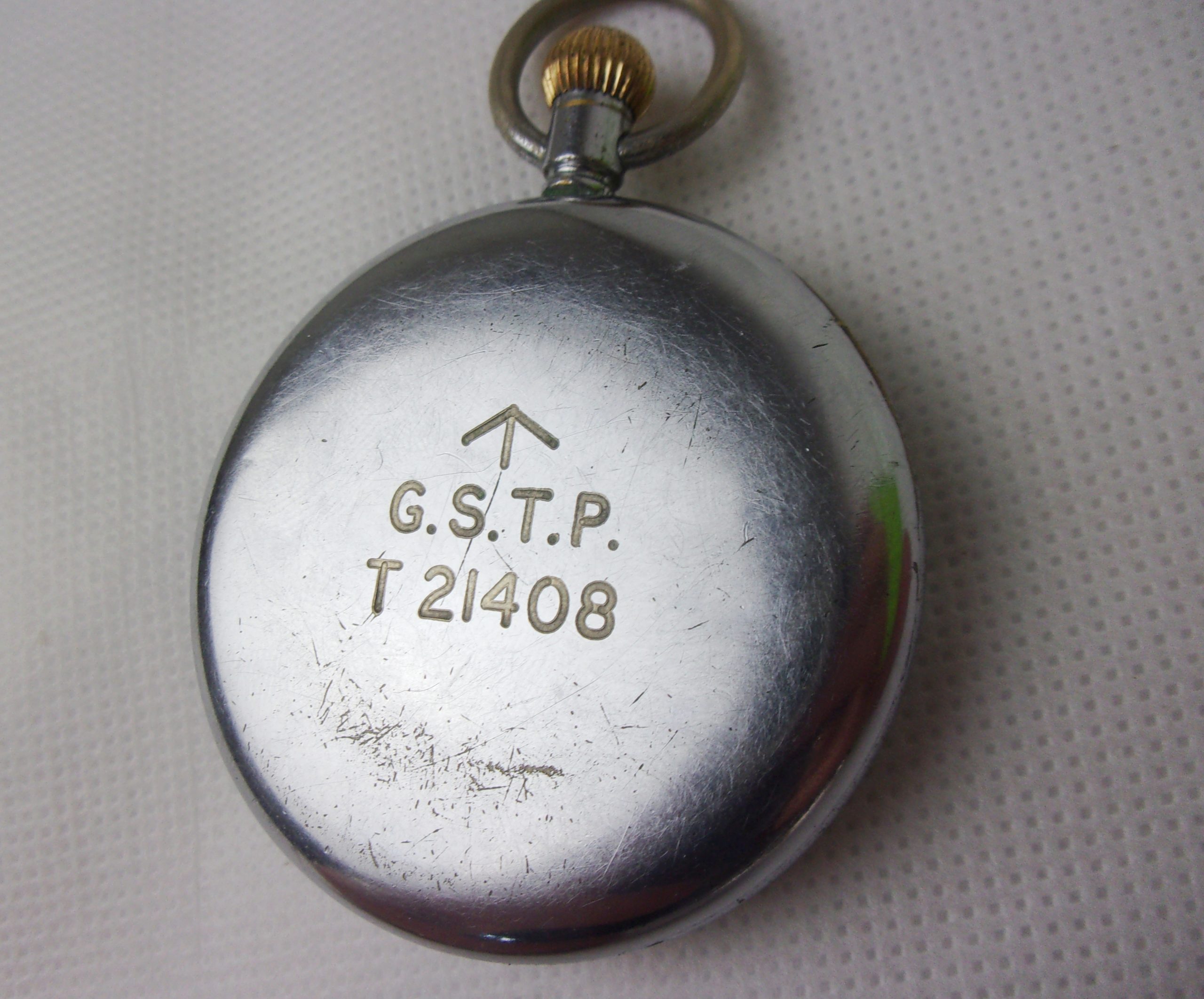 WW2 GSTP Pocket Watch By Recta - Image 6