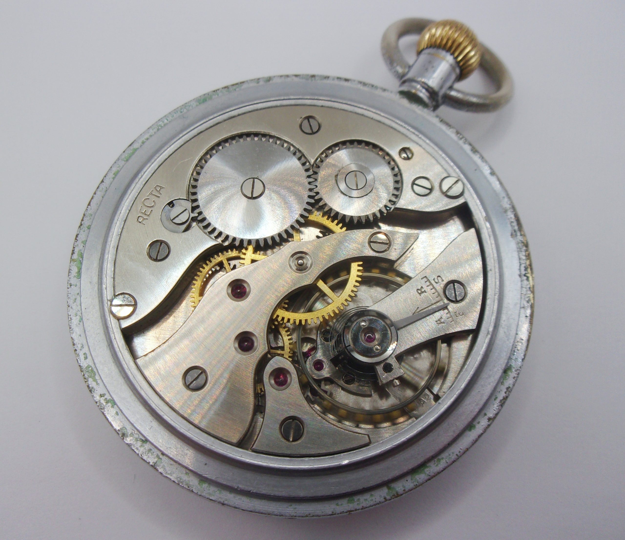 WW2 GSTP Pocket Watch By Recta - Image 7