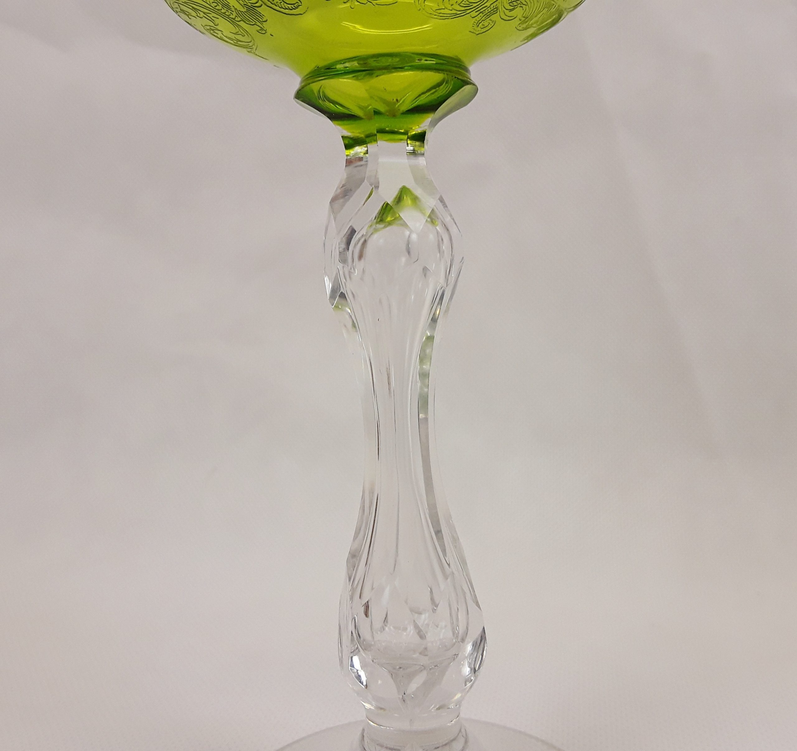 Saint Louis Green Mikado Pattern Wine Glass - Image 5