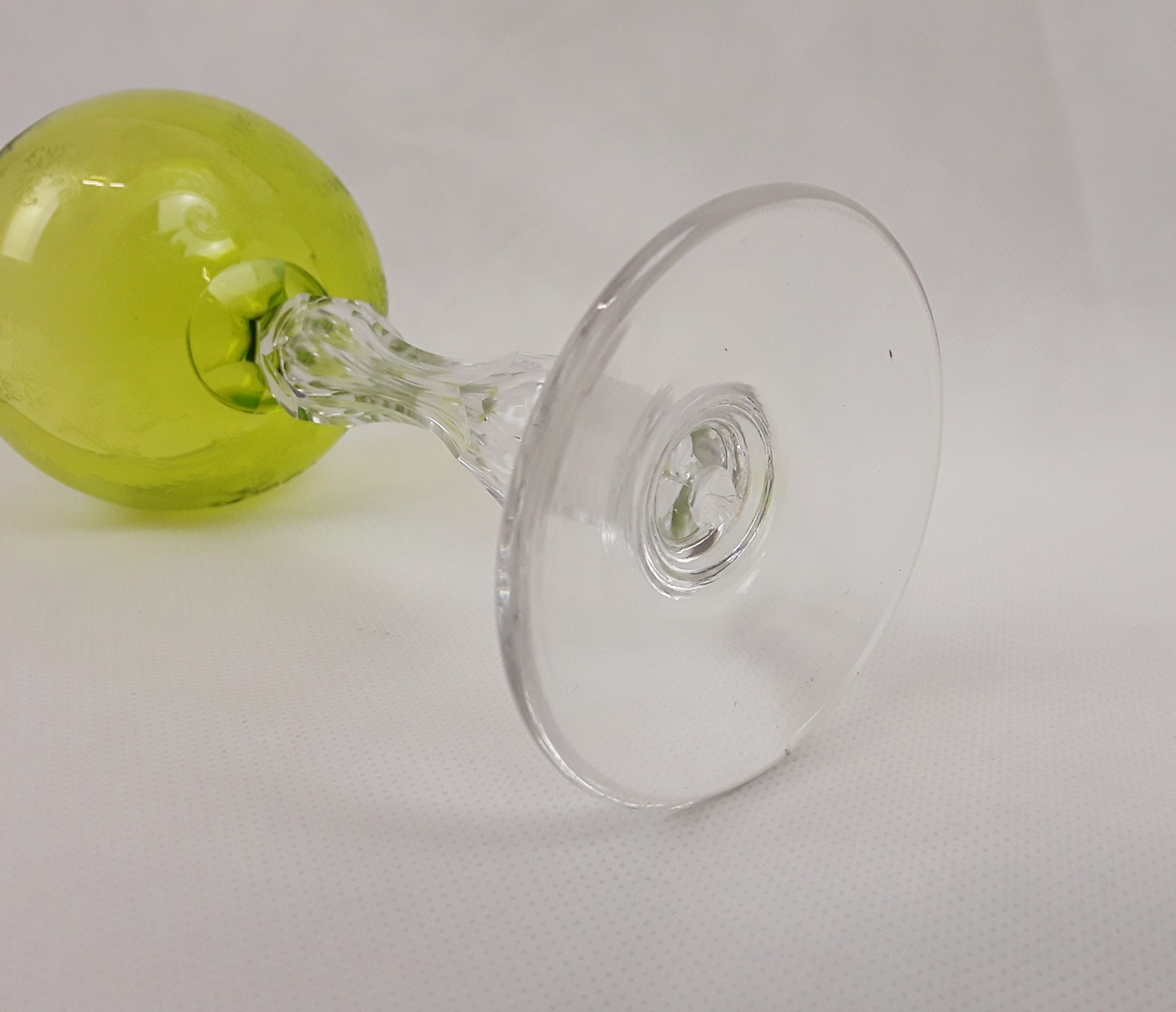 Saint Louis Green Mikado Pattern Wine Glass - Image 7