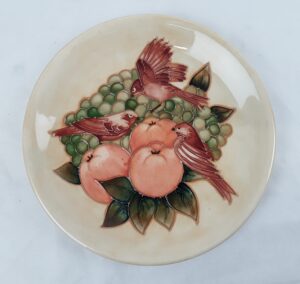 Moorcroft Birds And Fruit Pattern Plate*