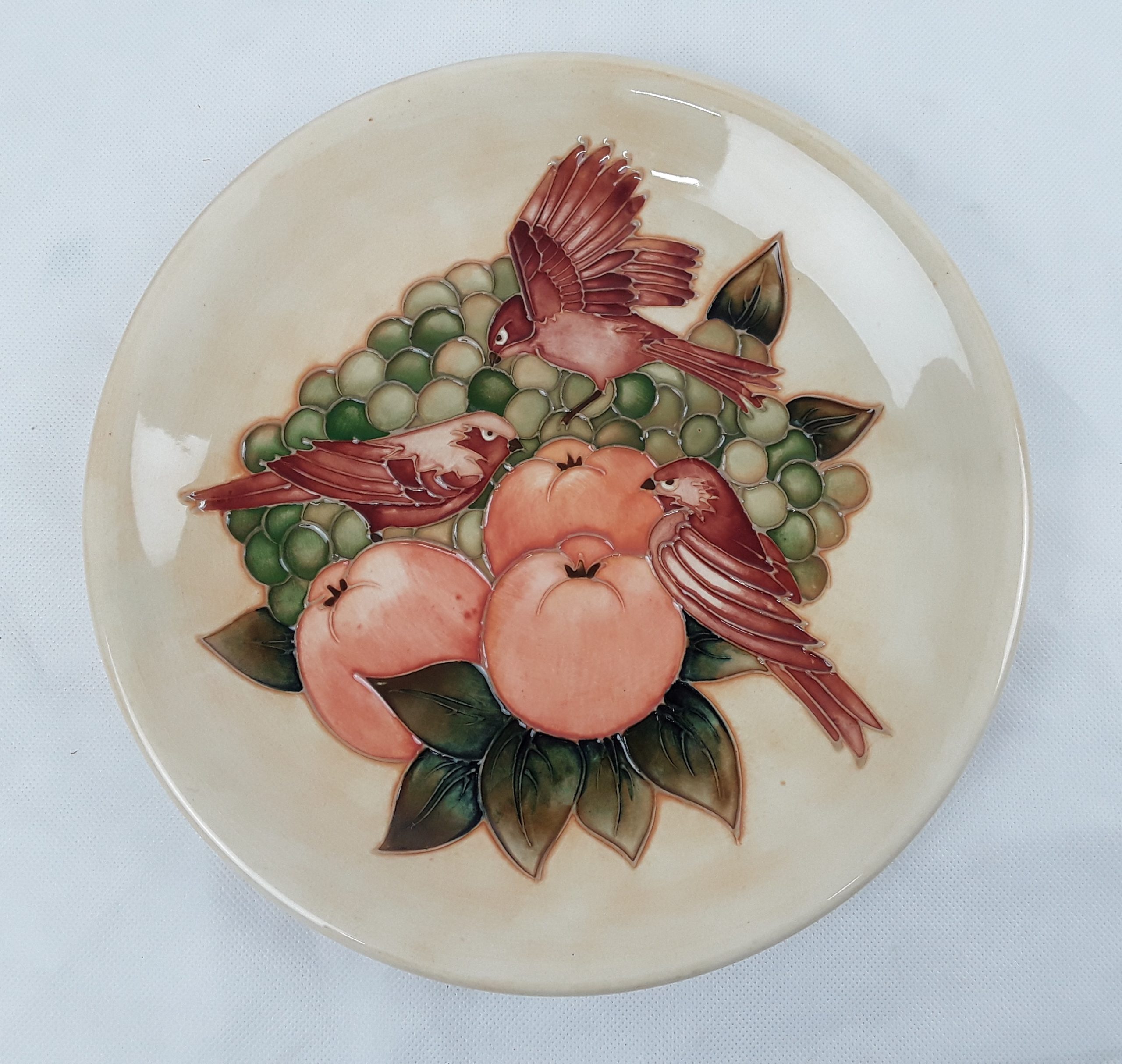 Moorcroft Birds And Fruit Pattern Plate*