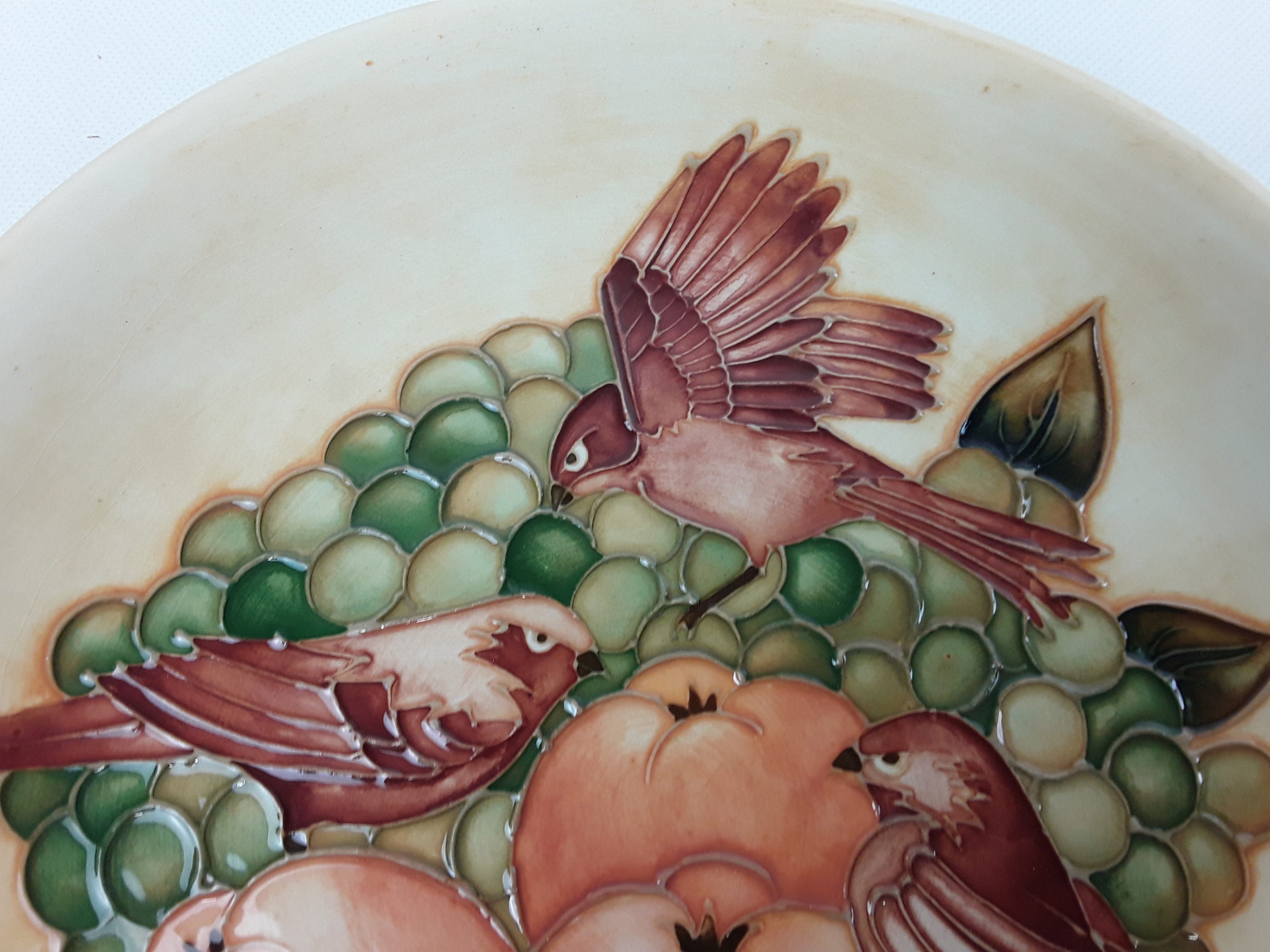 Moorcroft Birds And Fruit Pattern Plate* - Image 2