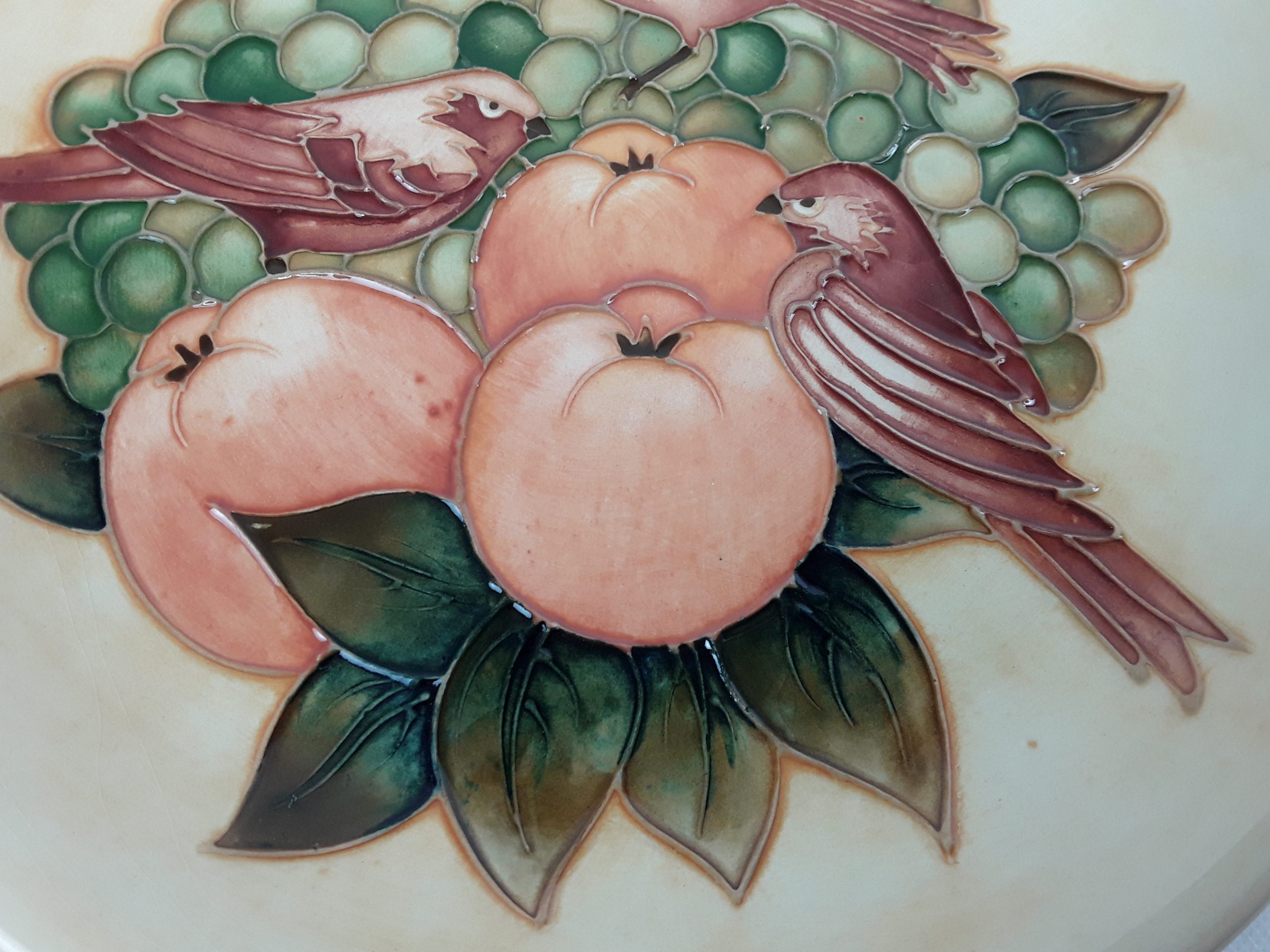 Moorcroft Birds And Fruit Pattern Plate* - Image 3