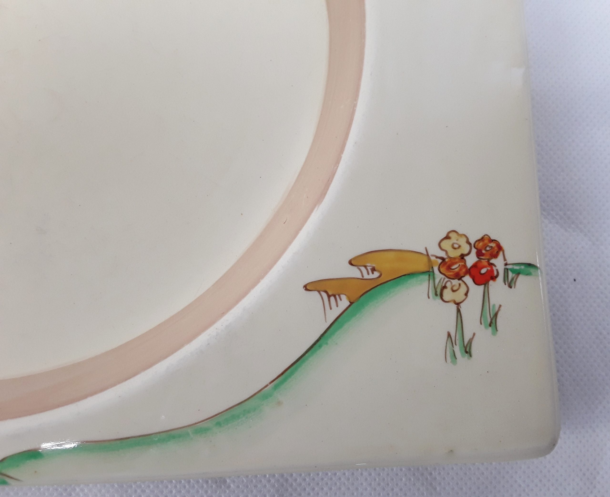 1930’s Clarice Cliff Royal Staffordshire The Biarritz Taormina Pattern Plate* - Image 4