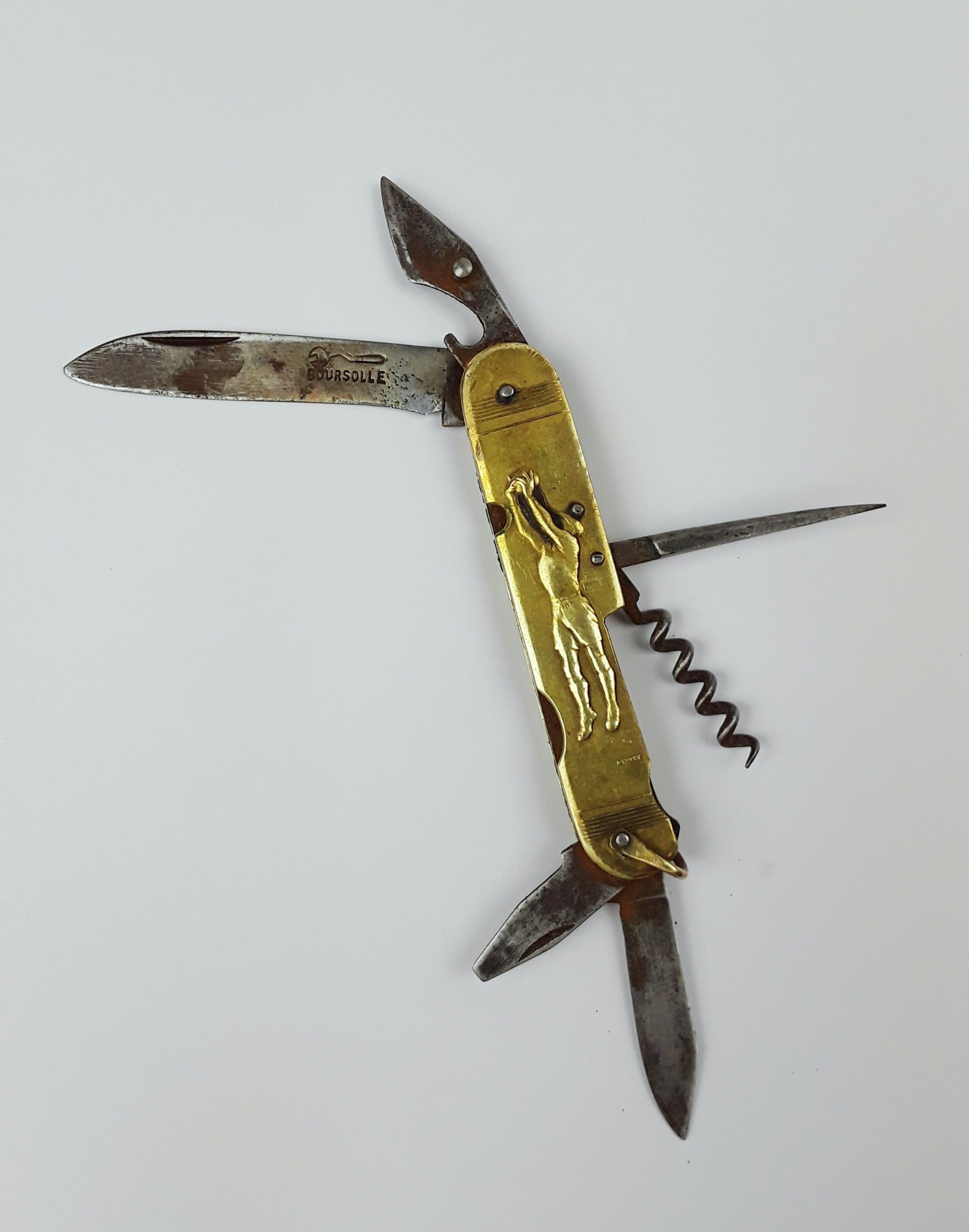 Rare Circa 1910 Sports Multi Blade Pen Knife By Coursolle