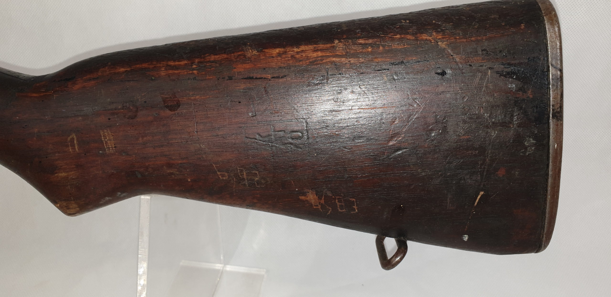 WW2 American Garand Rifle Wooden Stock - Image 9
