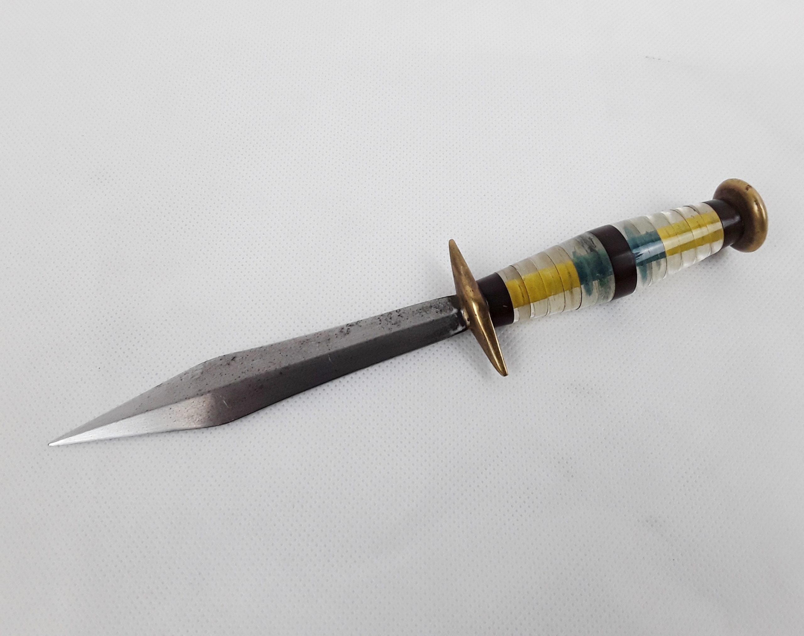 British RAF WW2 Trench Knife With Its Handle Made From Perspex From Aircraft Canopies