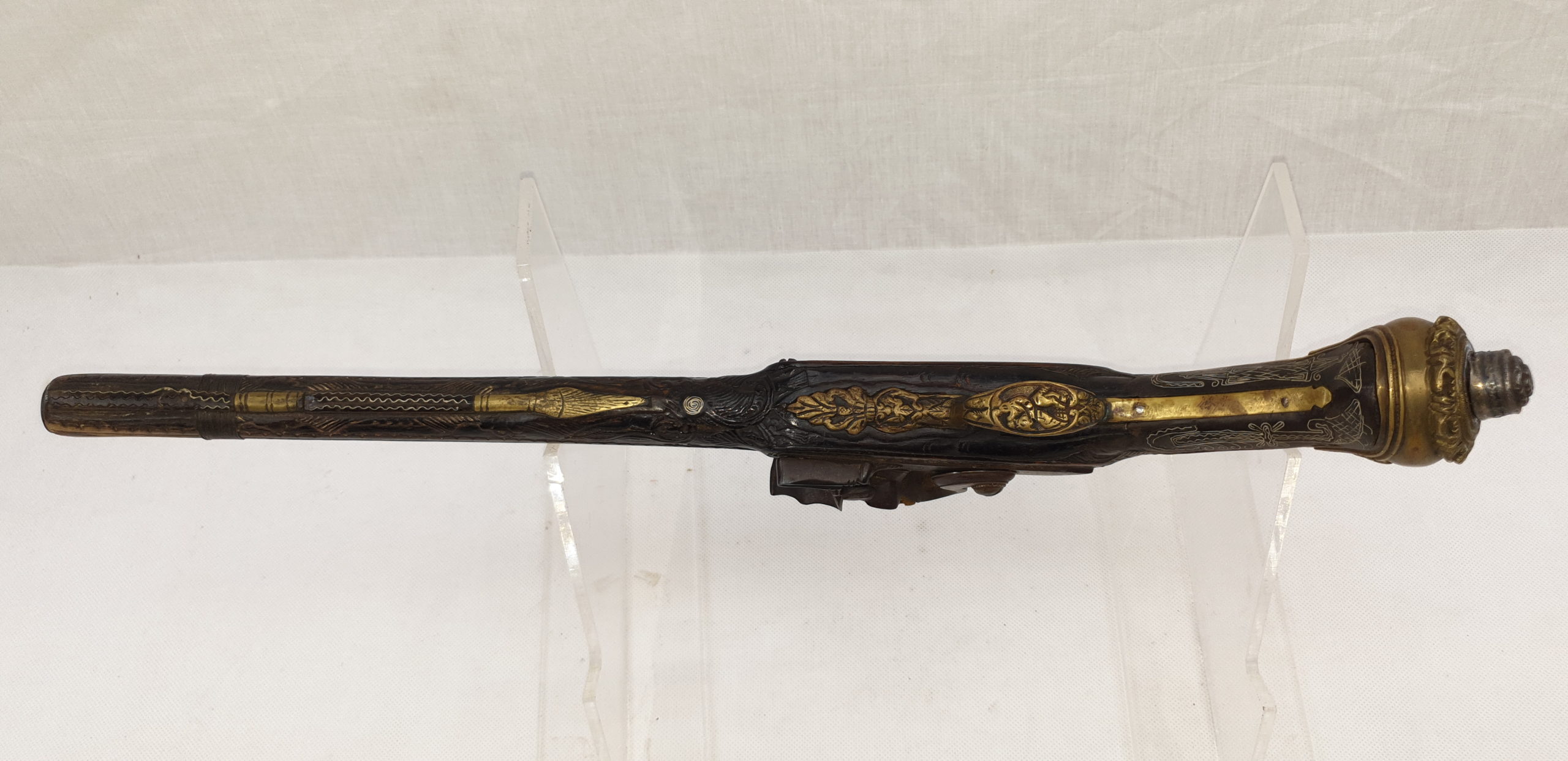 18th Century Oriental Flintlock Pistol - Image 6